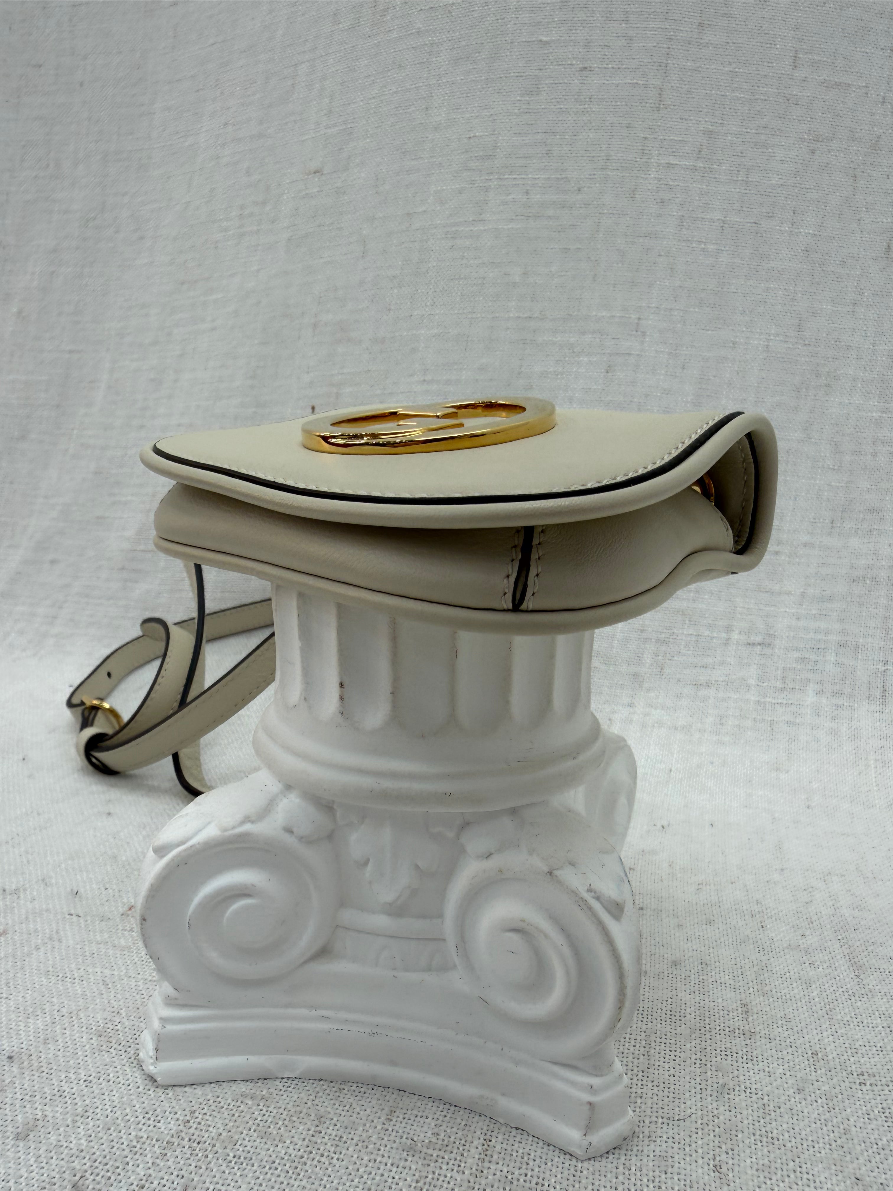 Gucci Beige Leather Blondie Mini Crossbody