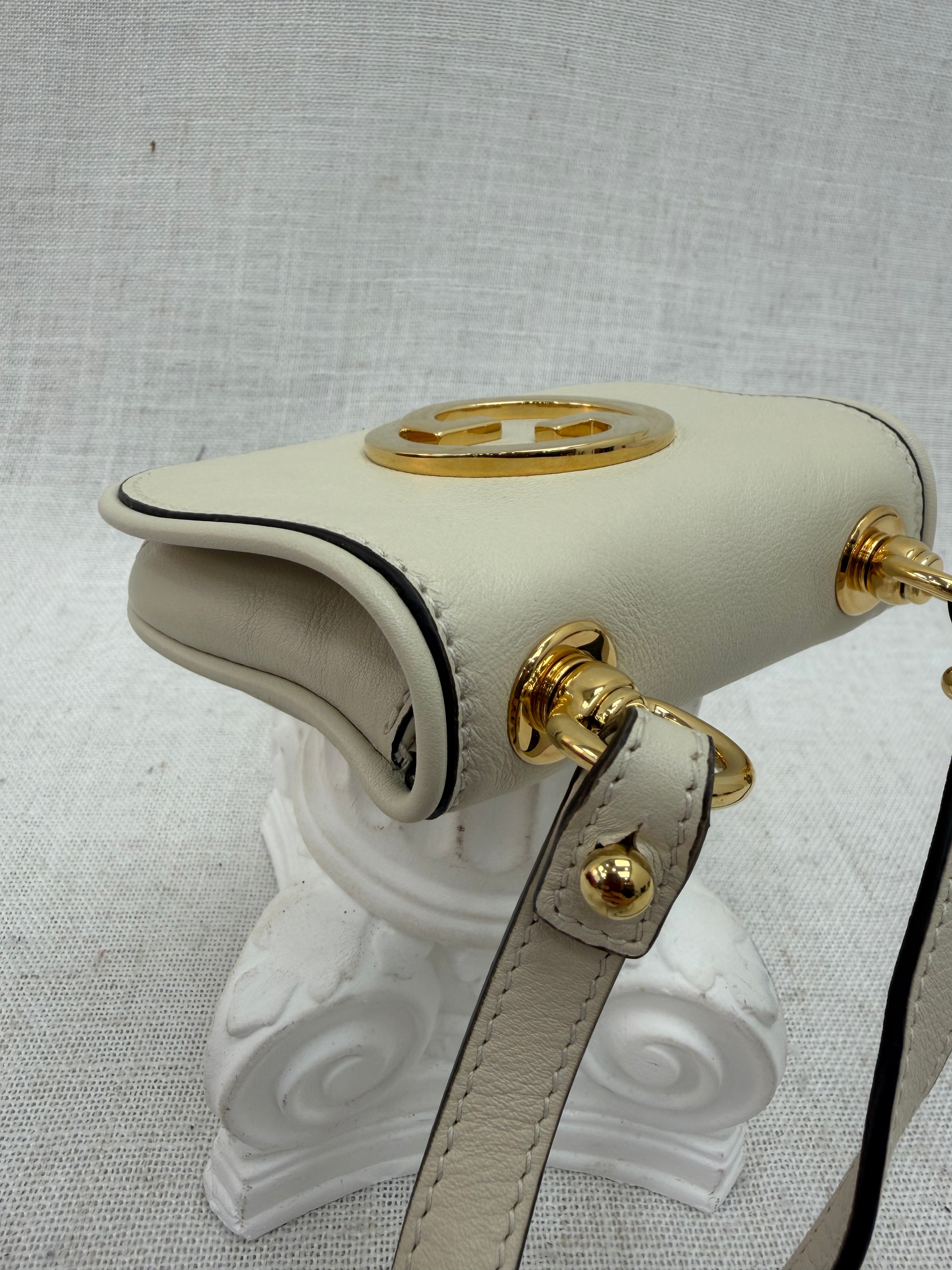 Gucci Beige Leather Blondie Mini Crossbody