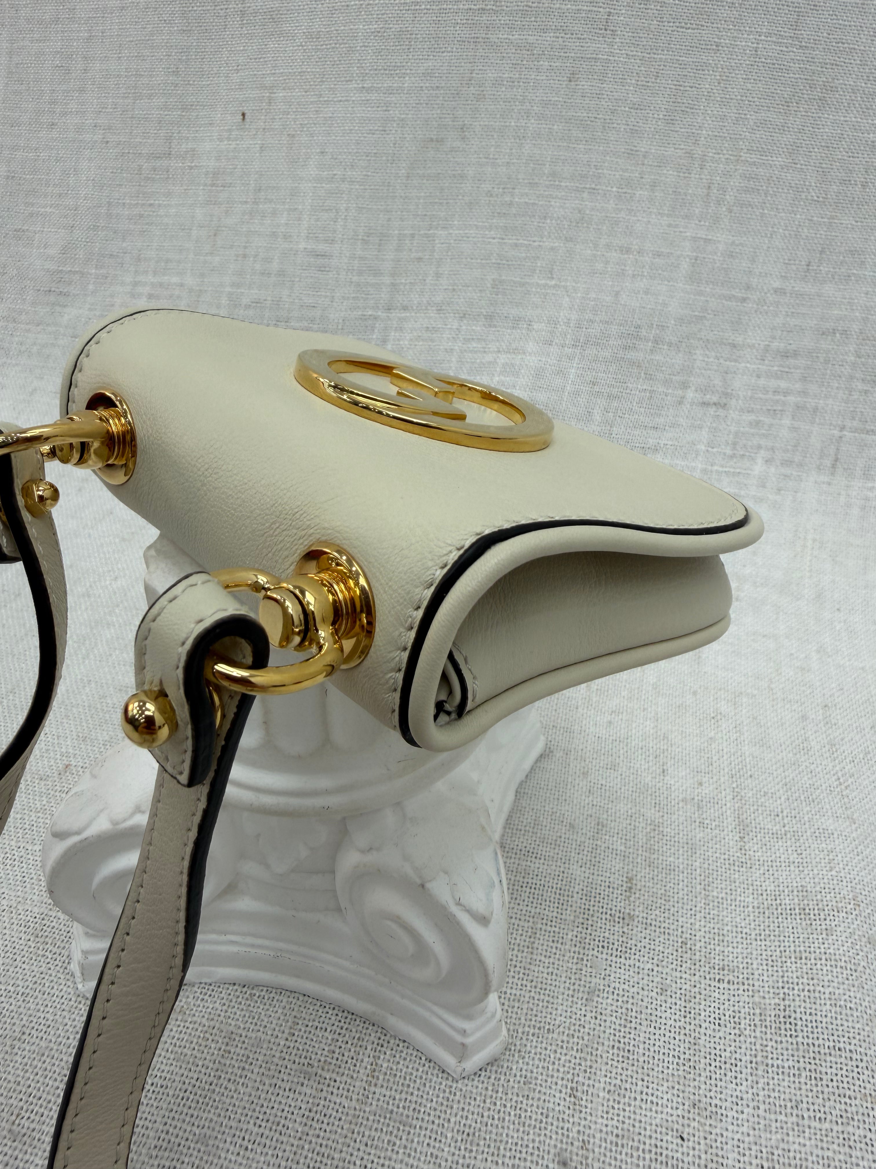 Gucci Beige Leather Blondie Mini Crossbody