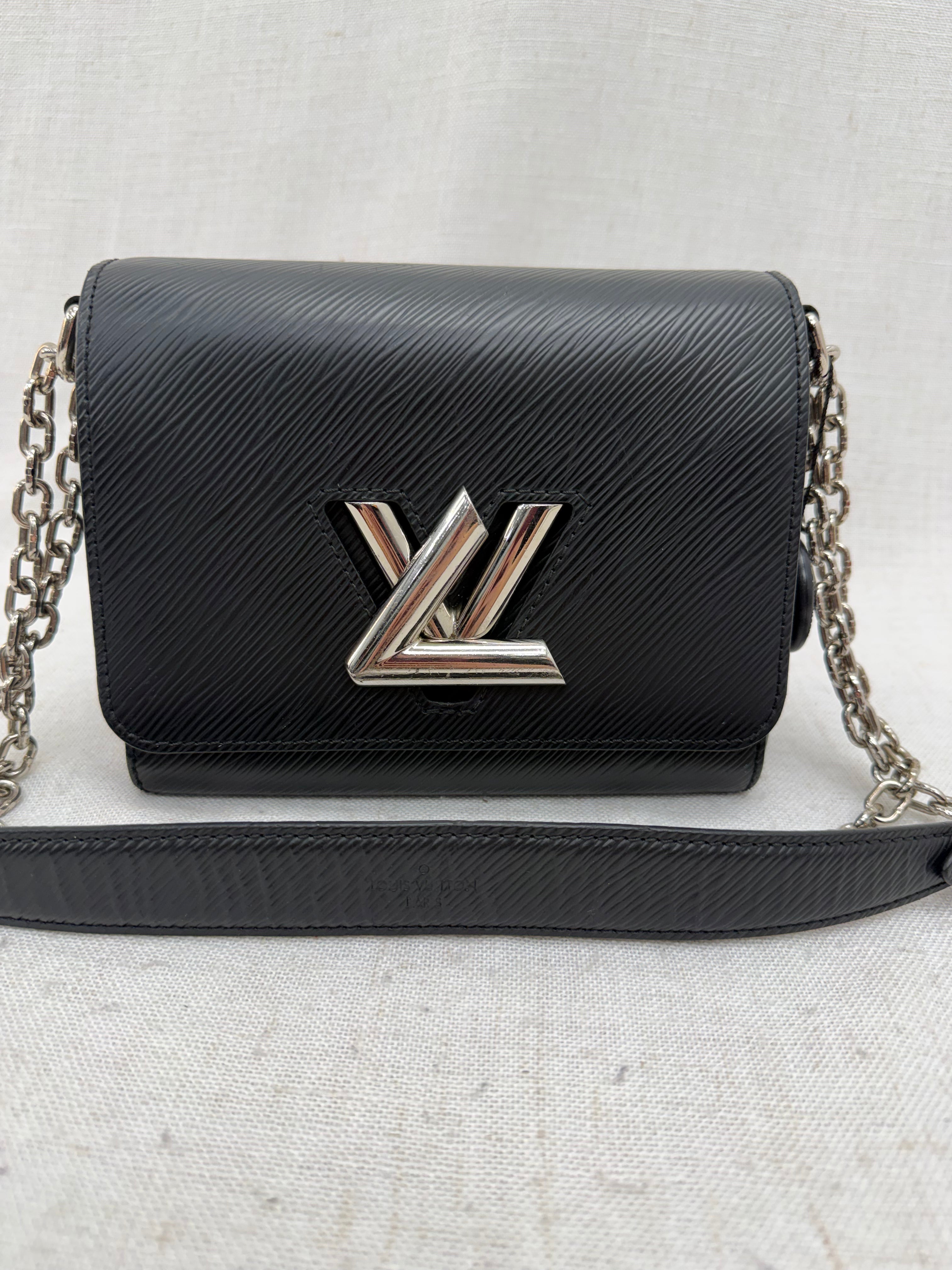 Louis Vuitton Black Epi Twist PM Chain Bag