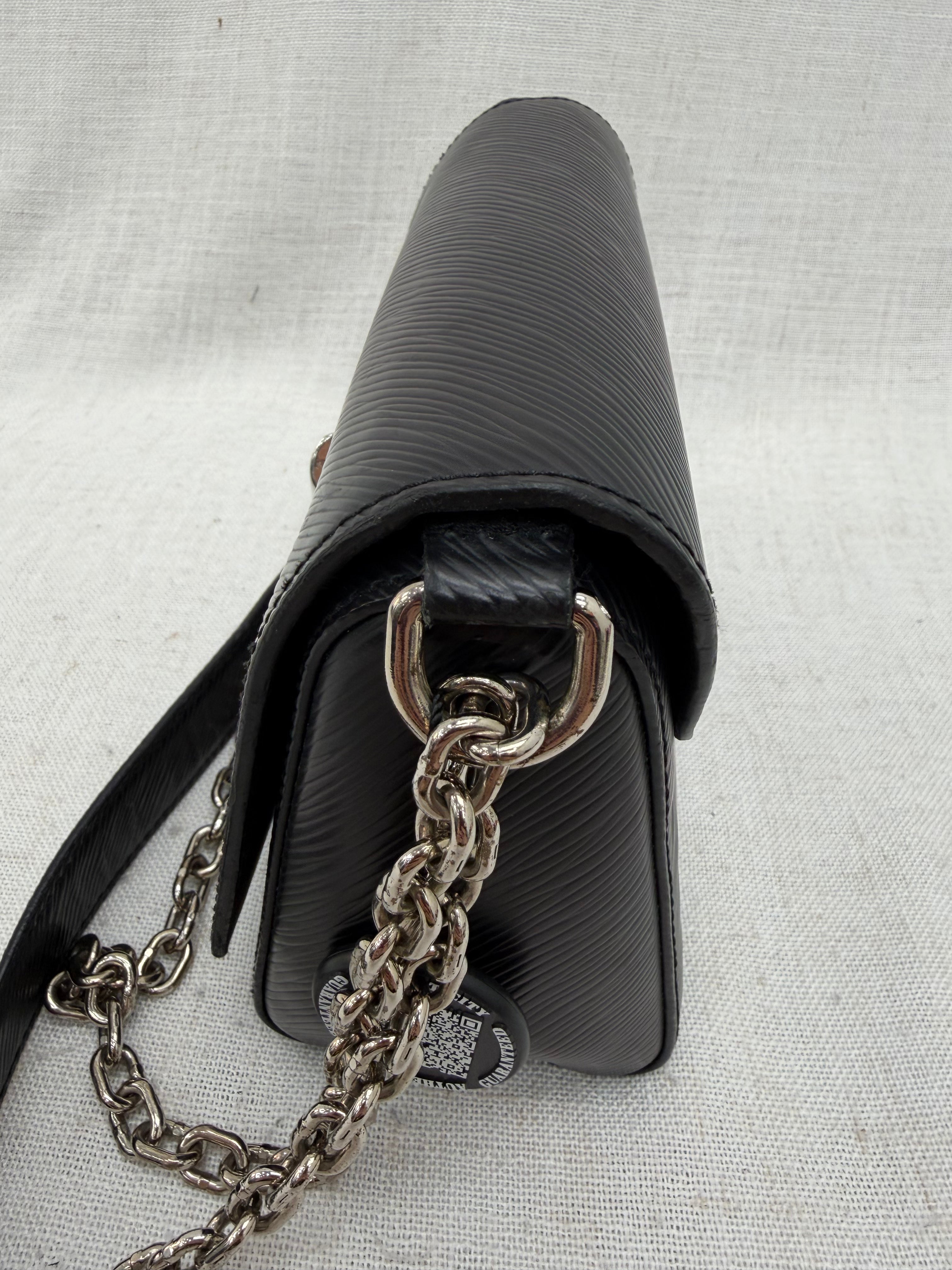 Louis Vuitton Black Epi Twist PM Chain Bag