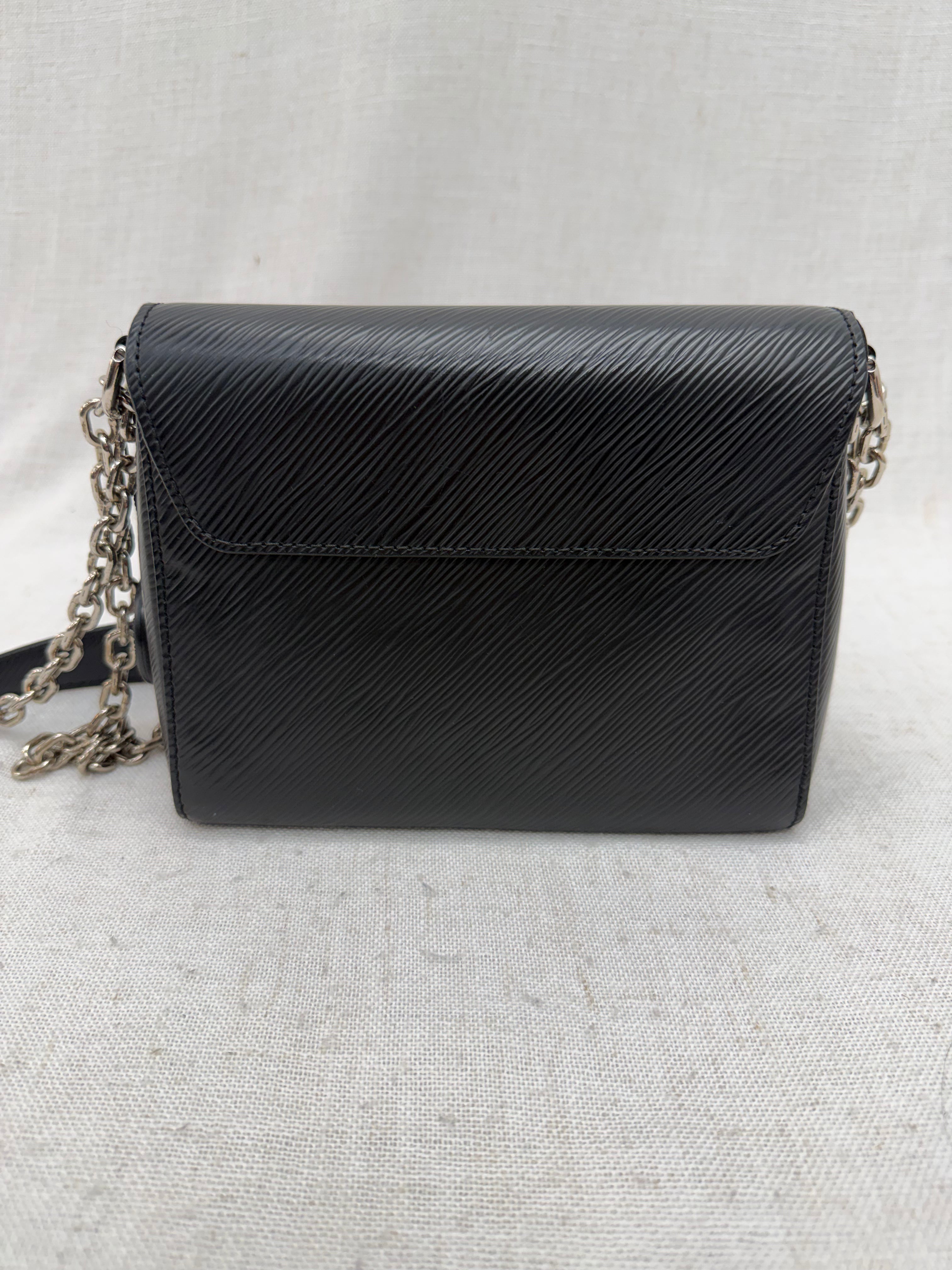 Louis Vuitton Black Epi Twist PM Chain Bag