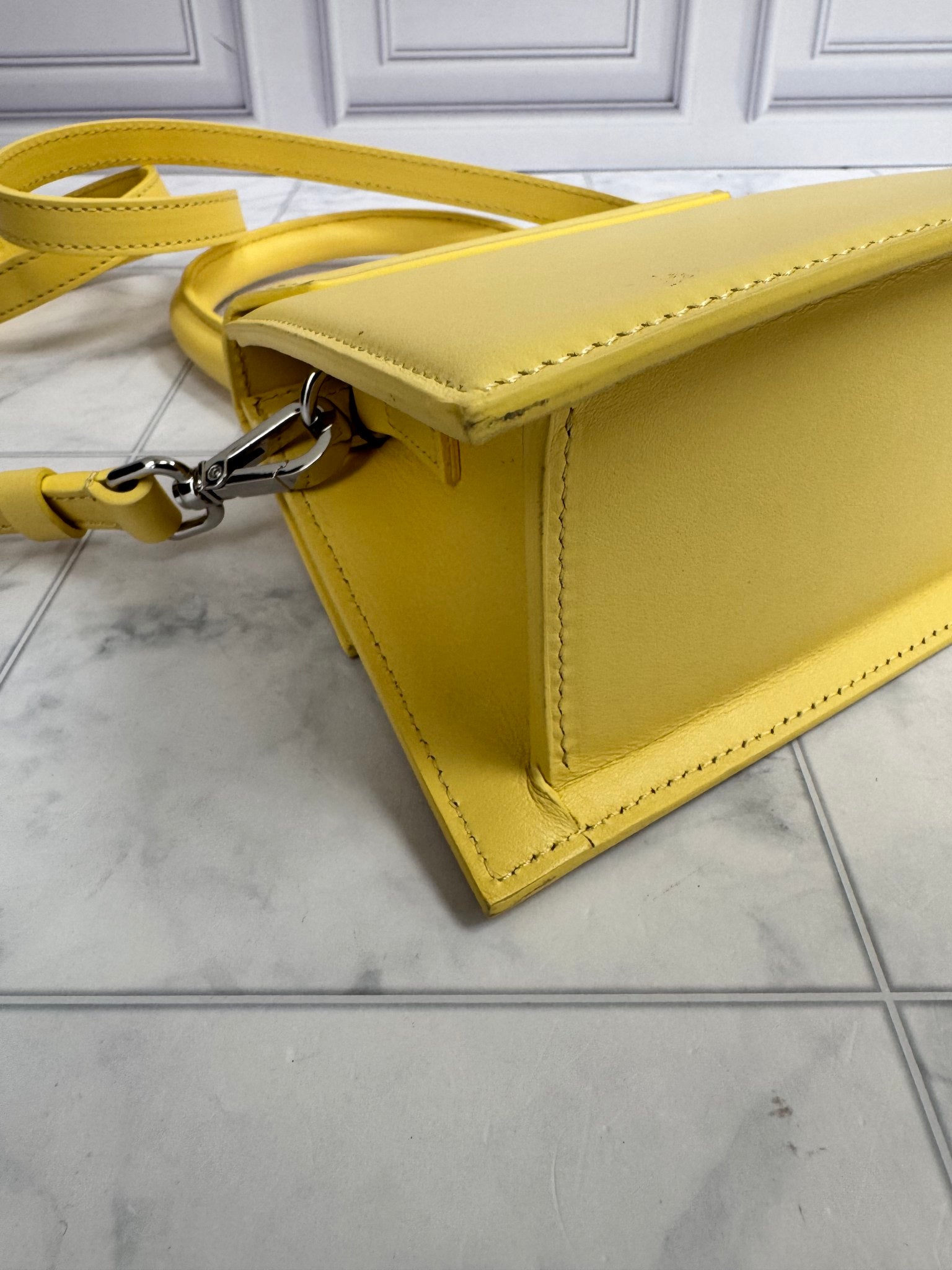 Jacquemus Yellow Leather Le Chiquito 2Way Bag
