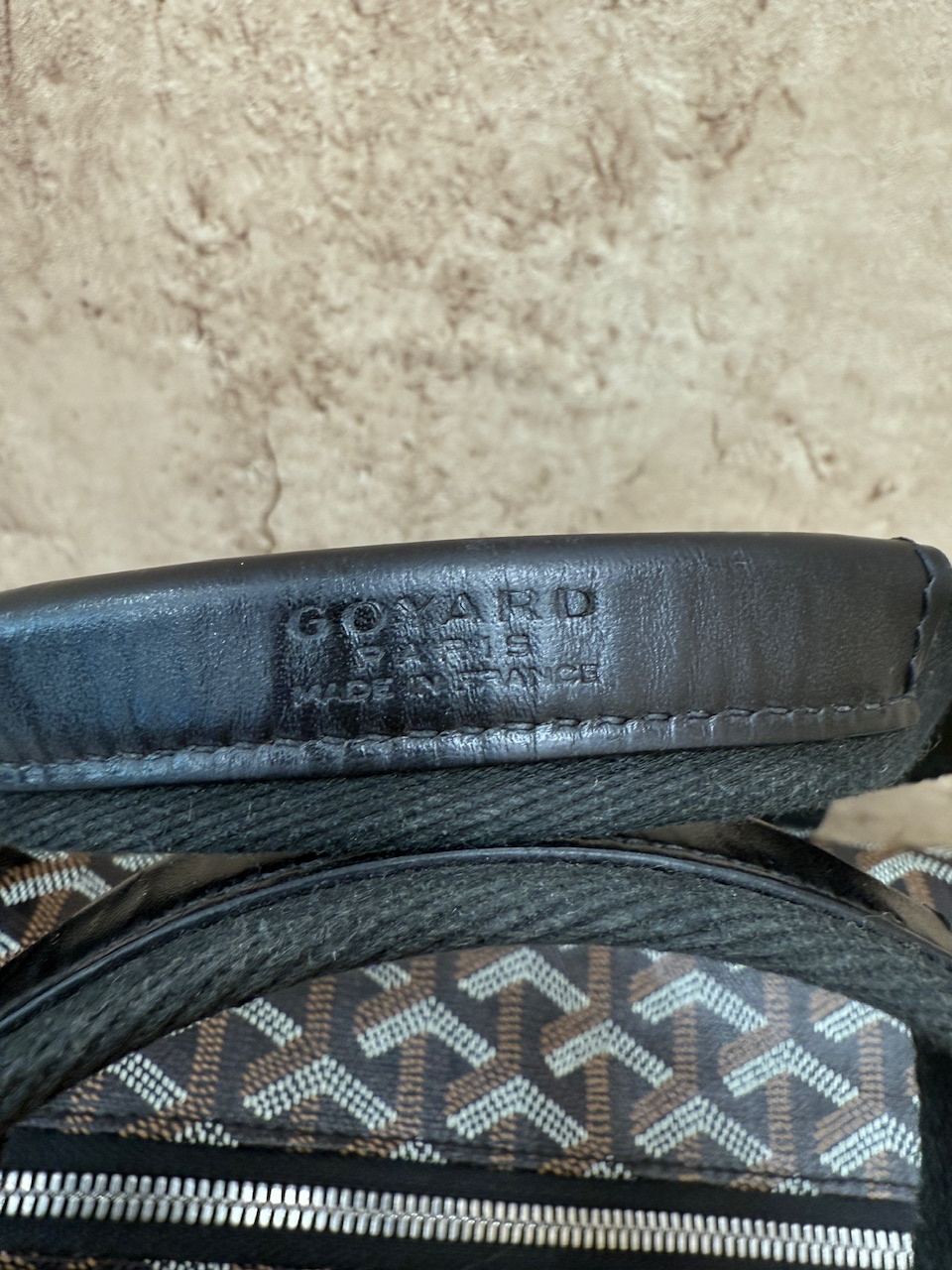 Goyard Black & Brown Voltigeur MM Pet Carrier