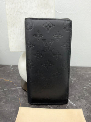 Louis Vuitton Black Monogram Shadow Brazza Wallet