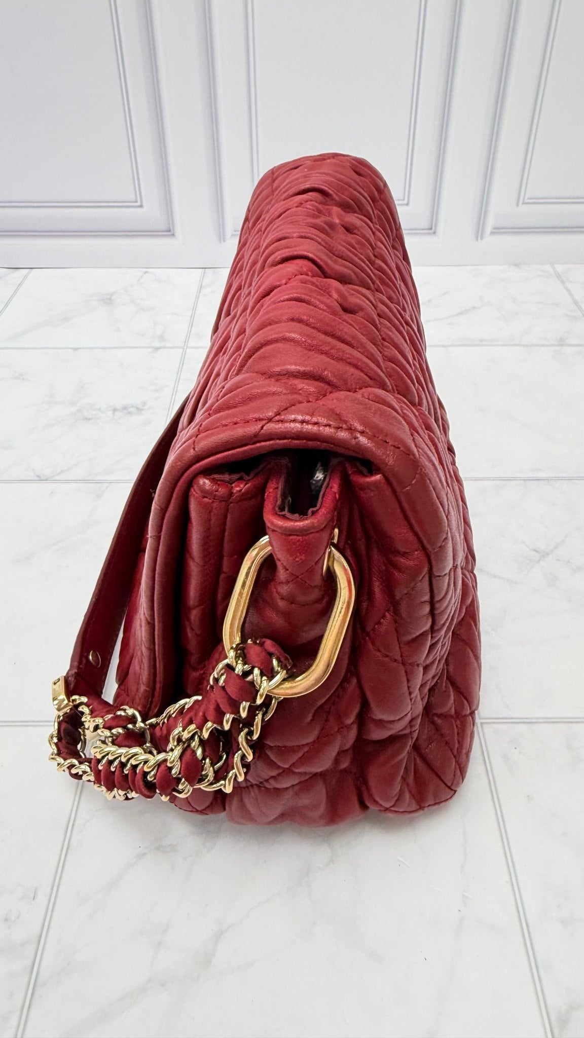 Christian Dior Marmoon Quilted Leather Delices Shoulder Bag