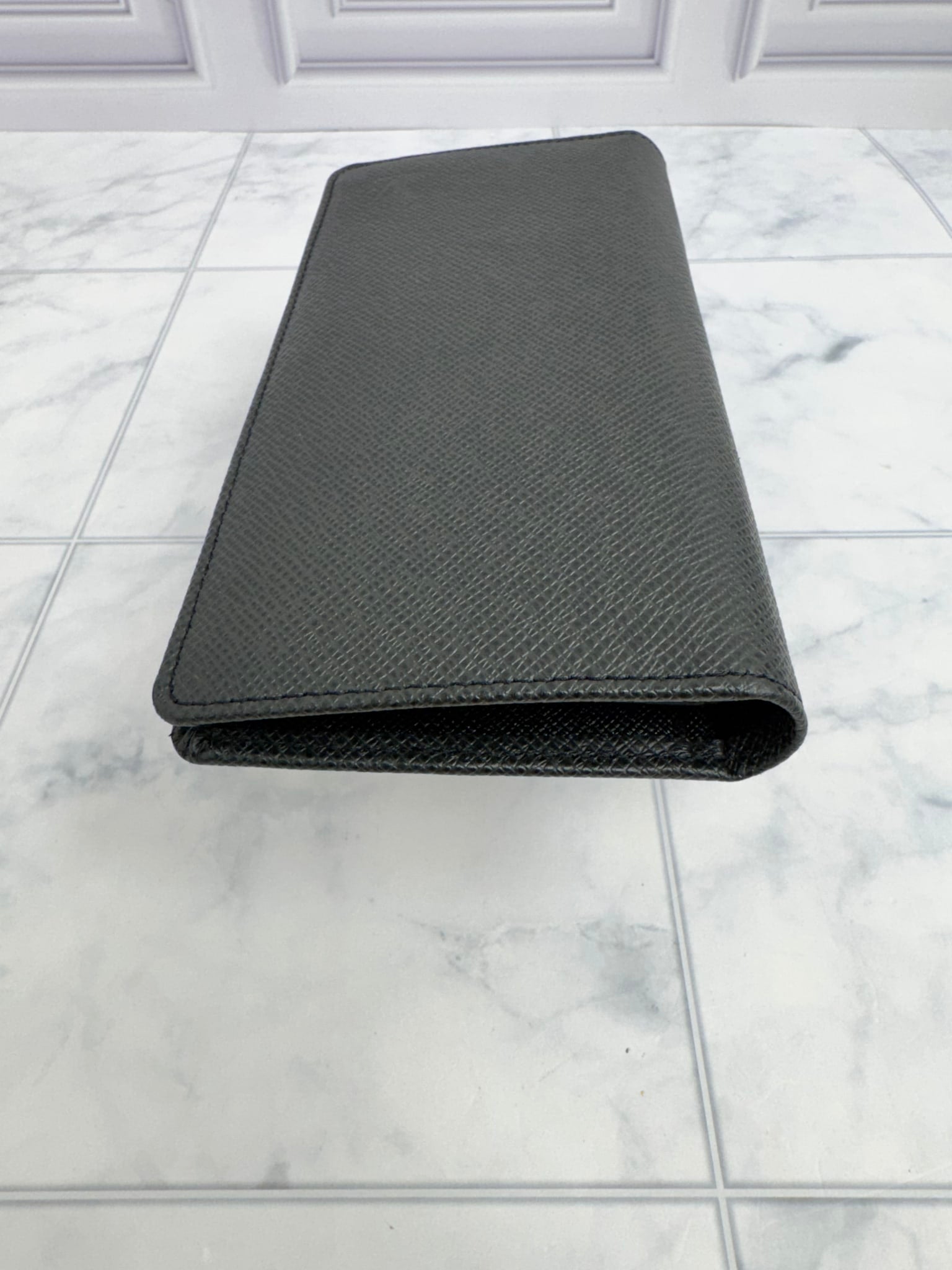 Louis Vuitton Black Taiga Brazza Wallet