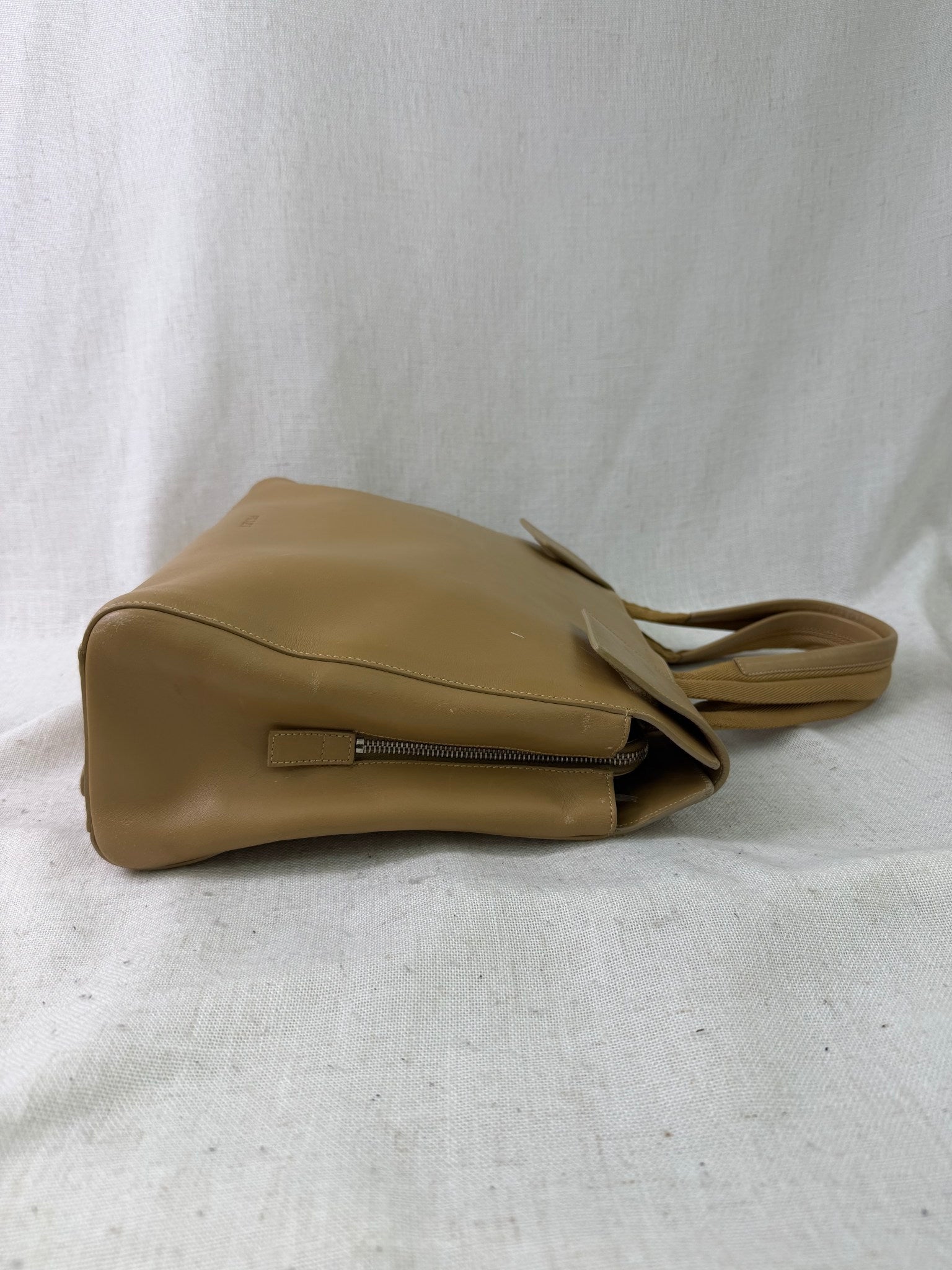 Prada Tan Leather Tote Bag