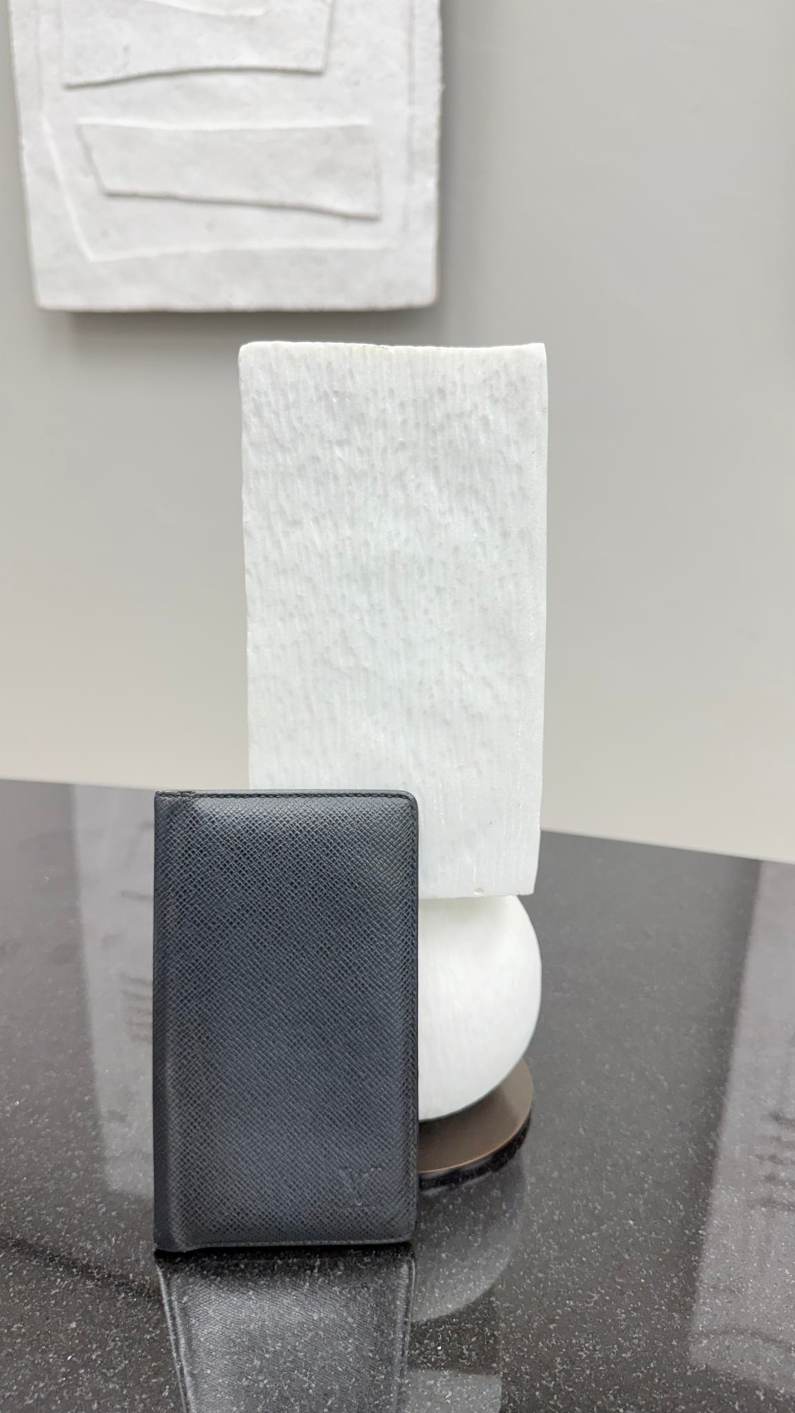 Louis Vuitton Black Taiga Leather Wallet