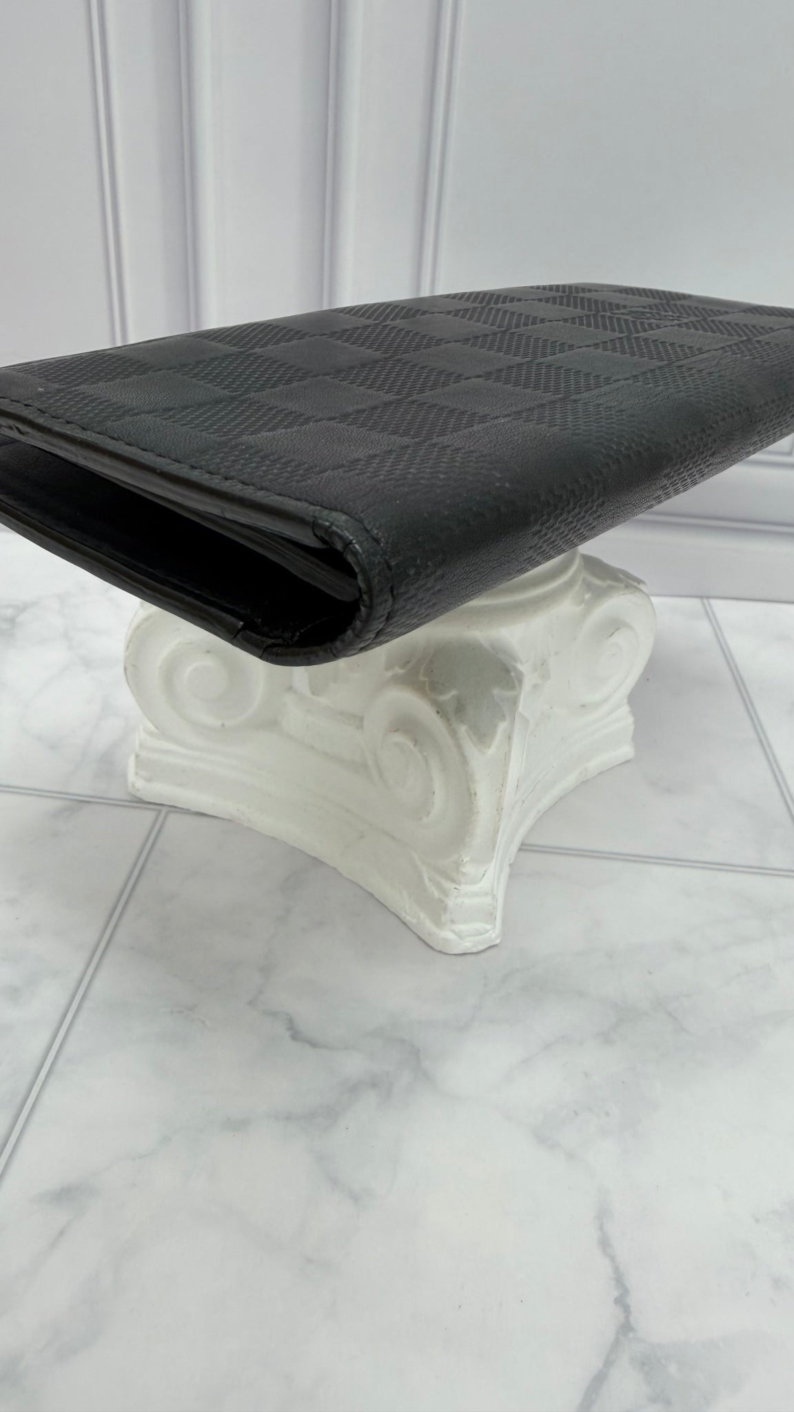 Louis Vuitton Black Damier Infini Brazza Wallet