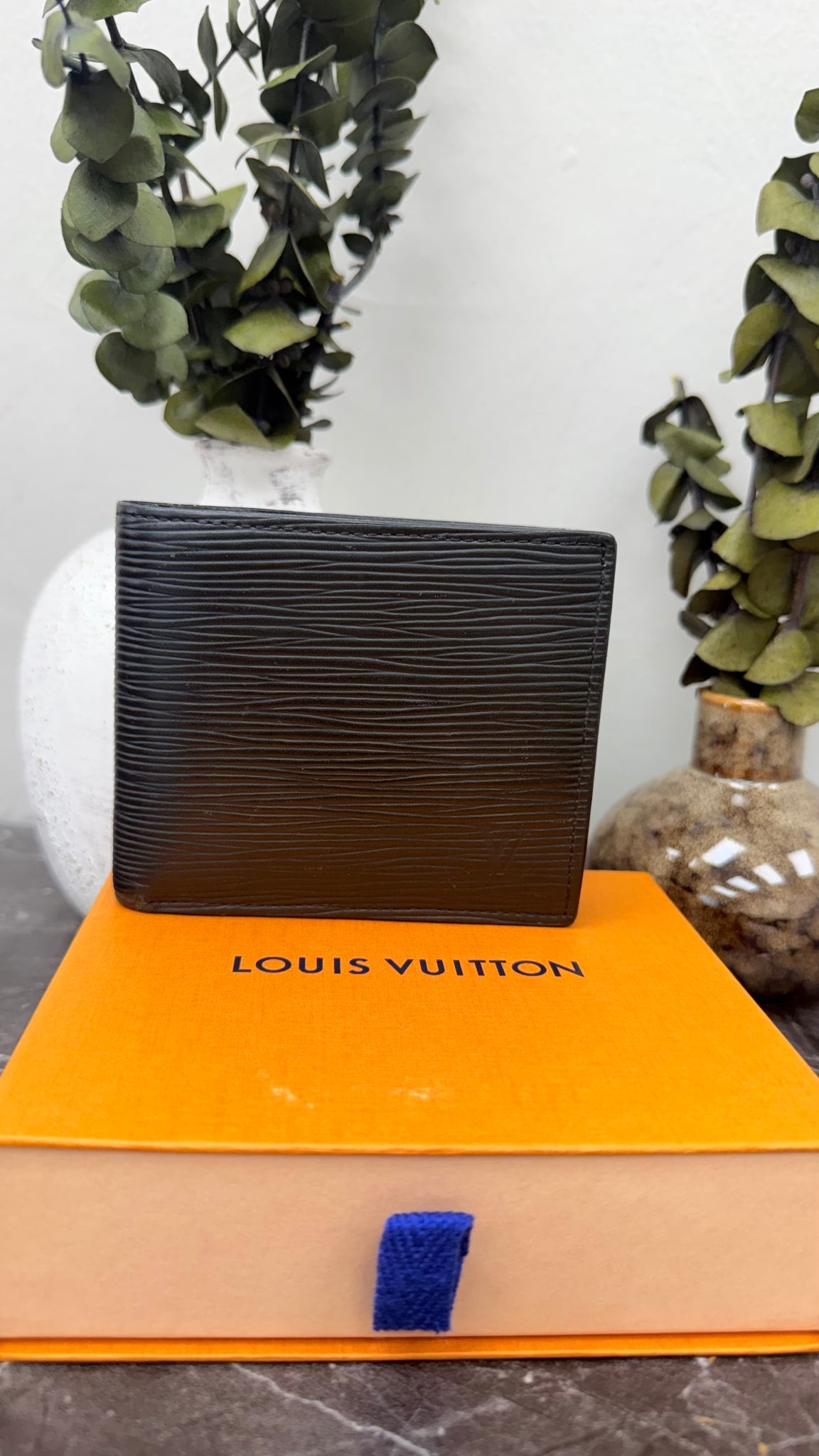 Louis Vuitton Black Epi Leather Bifold Wallet 