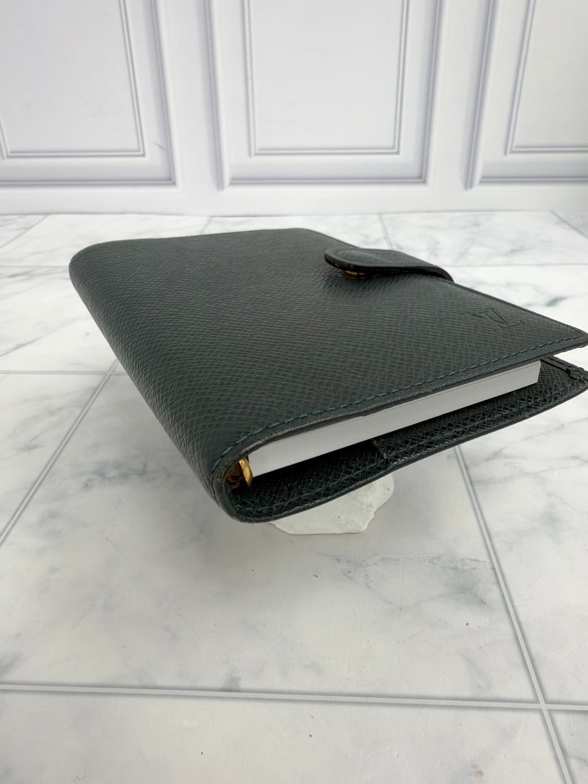 Louis Vuitton Green Taiga Agenda PM