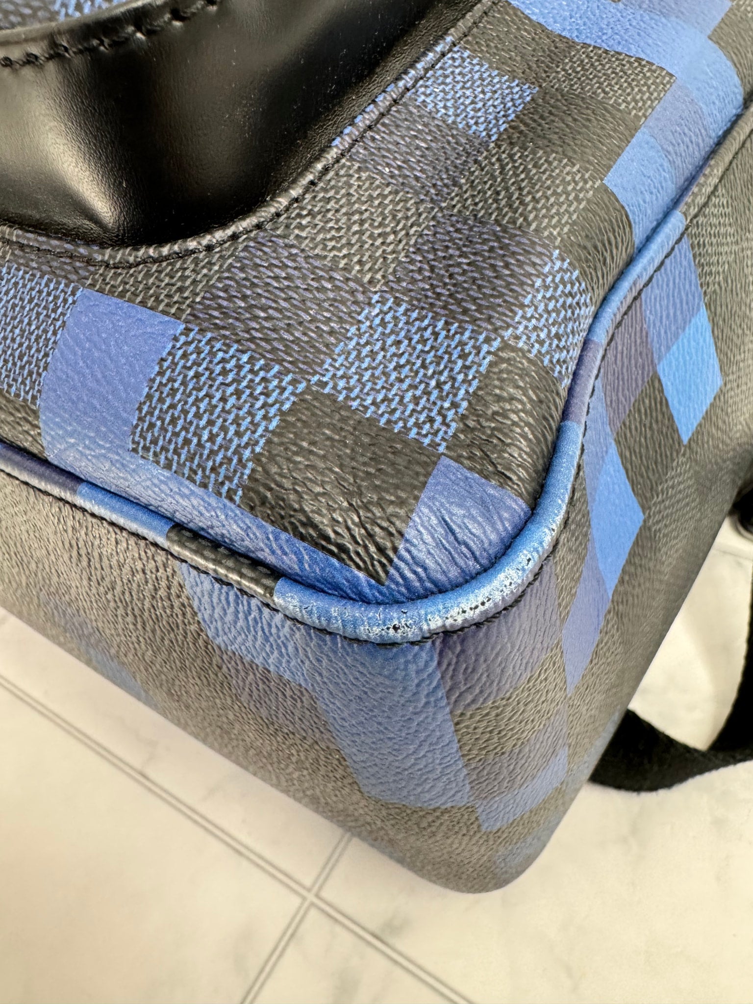 Louis Vuitton Damier Graphite Blue Pixel Josh Backpack