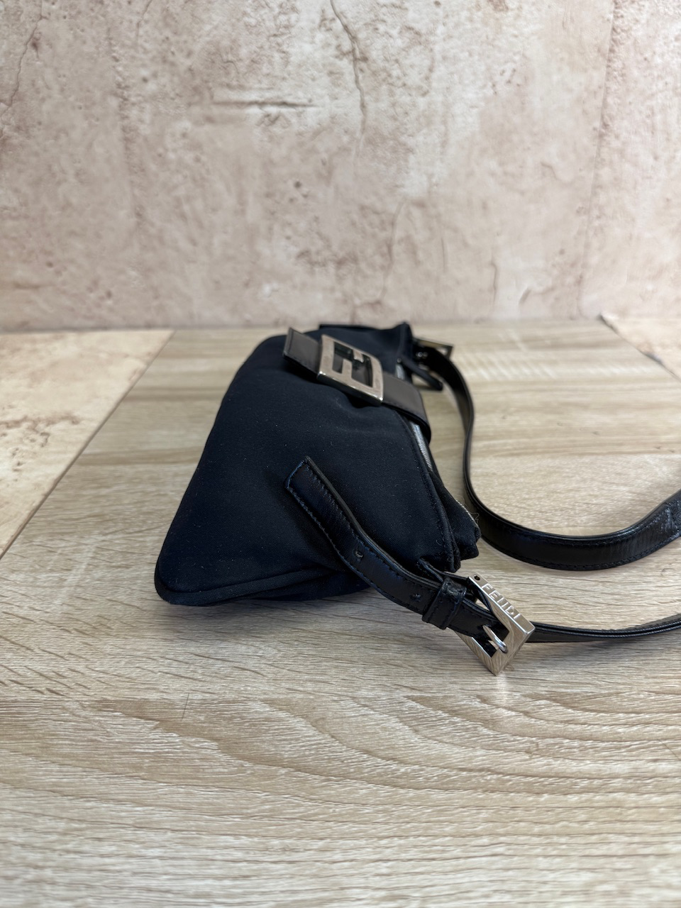 Fendi Black Nylon Shoulder Bag