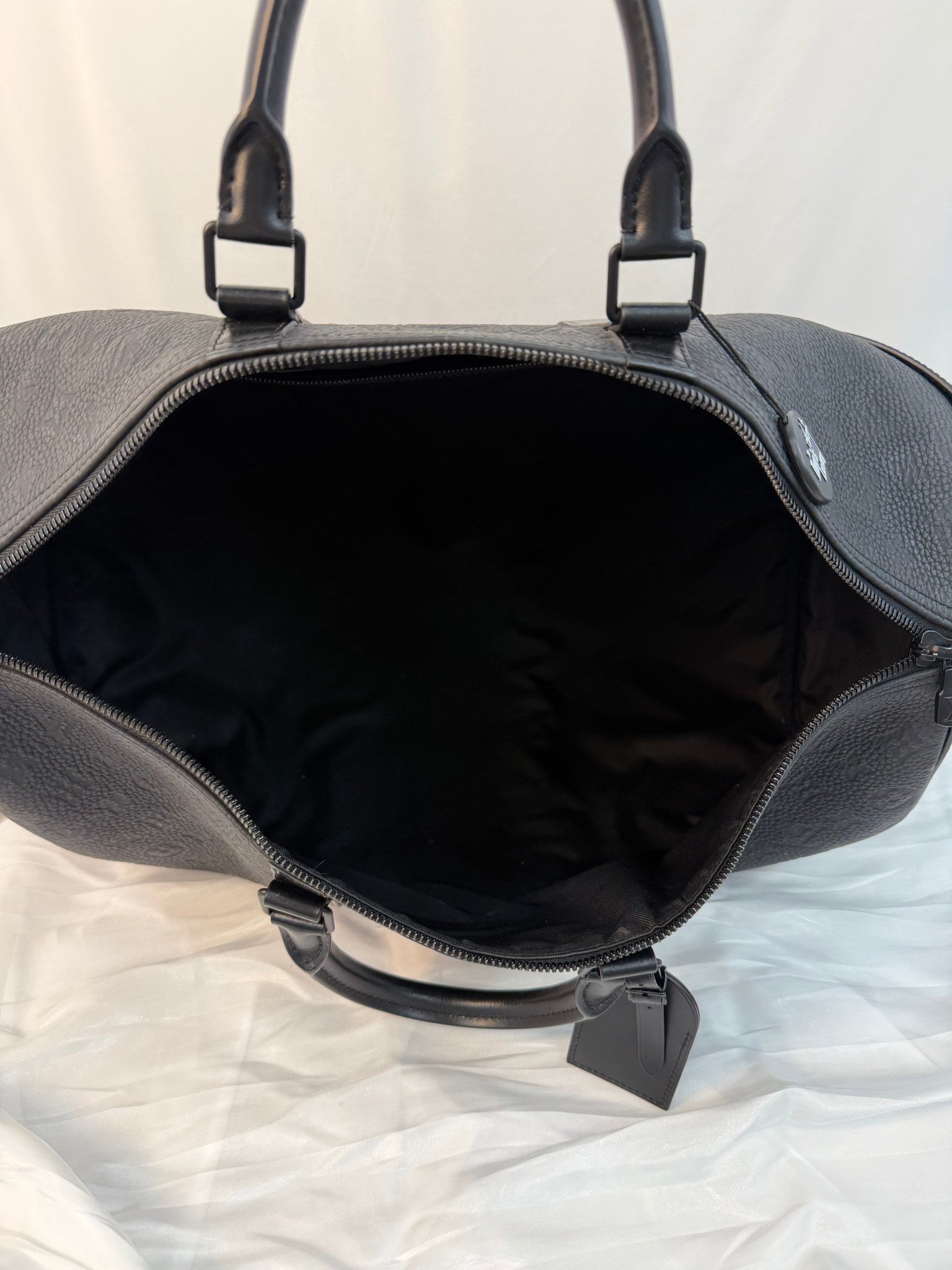 Louis Vuitton Black Empreinte Leather Bandouliere 50