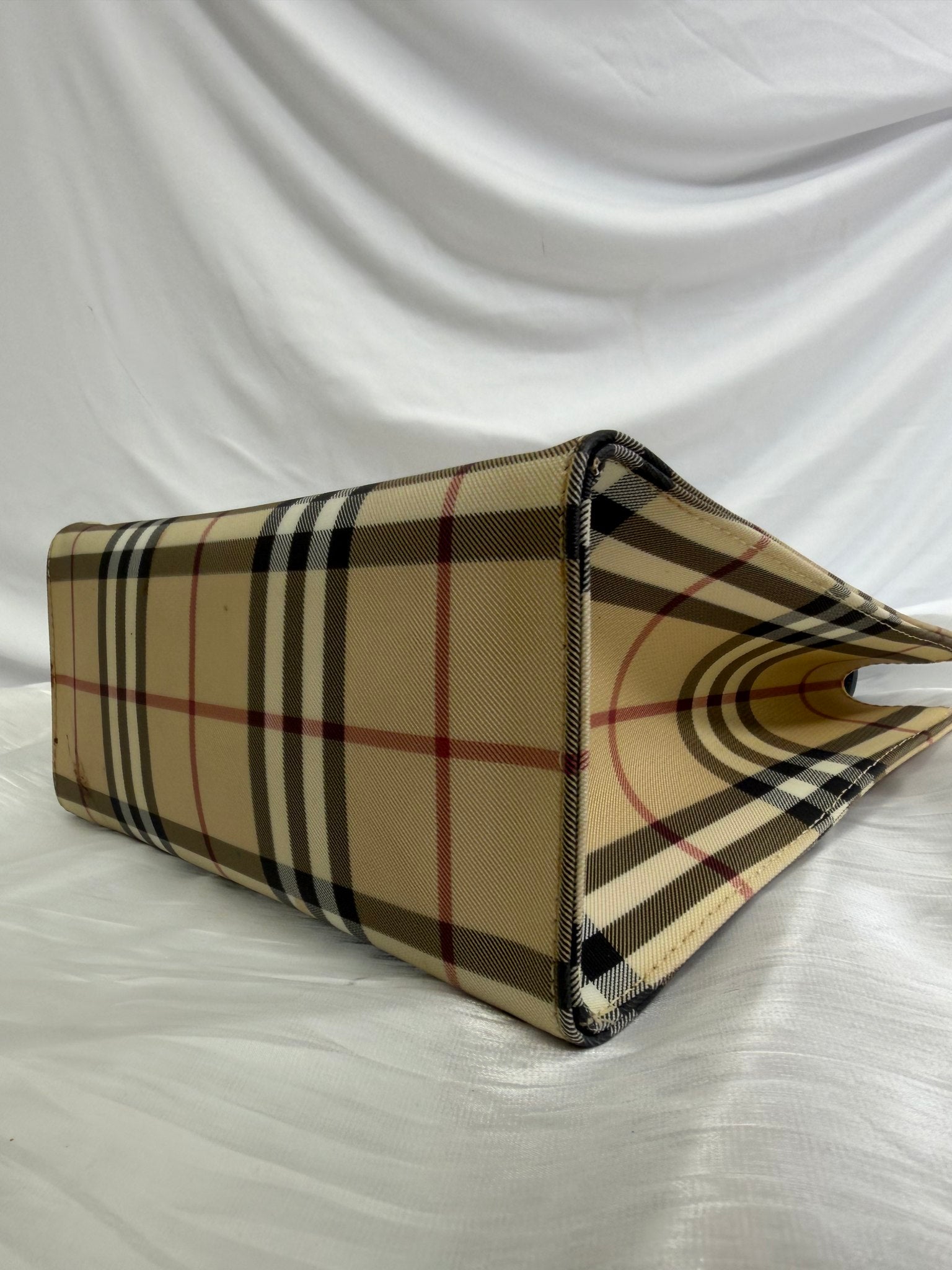 Burberry Beige Nova Check Tote Bag