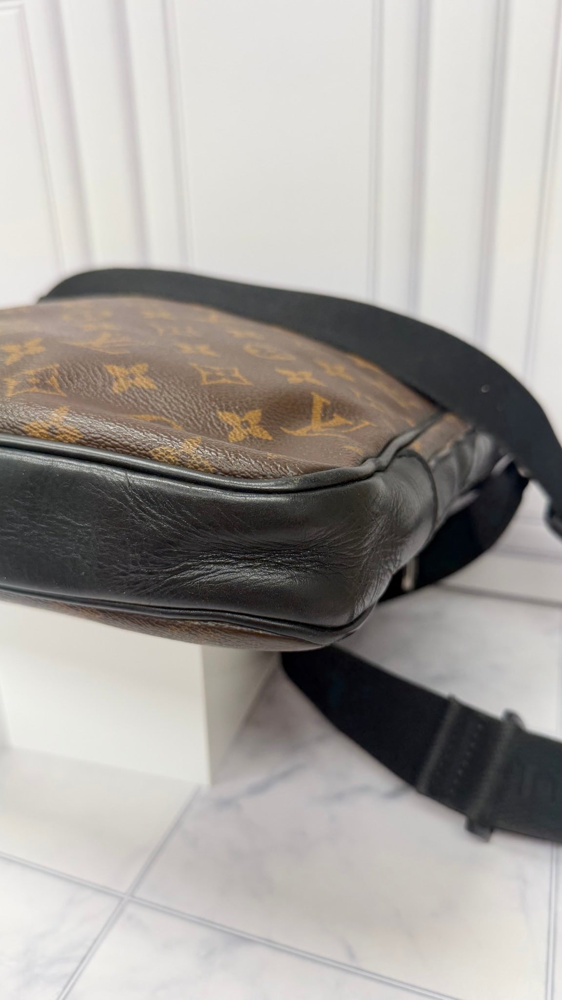 Louis Vuitton Monogram Macassar Bass MM Crossbody Bag