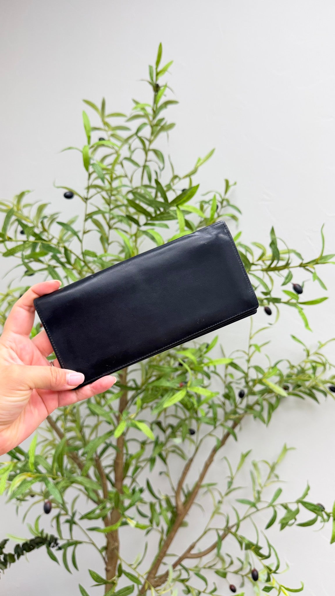 Cartier Black Leather Pasha Long Wallet