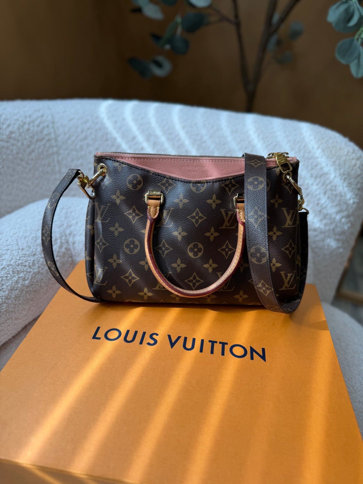 Louis Vuitton Monogram And Rose Pallas BB Bag