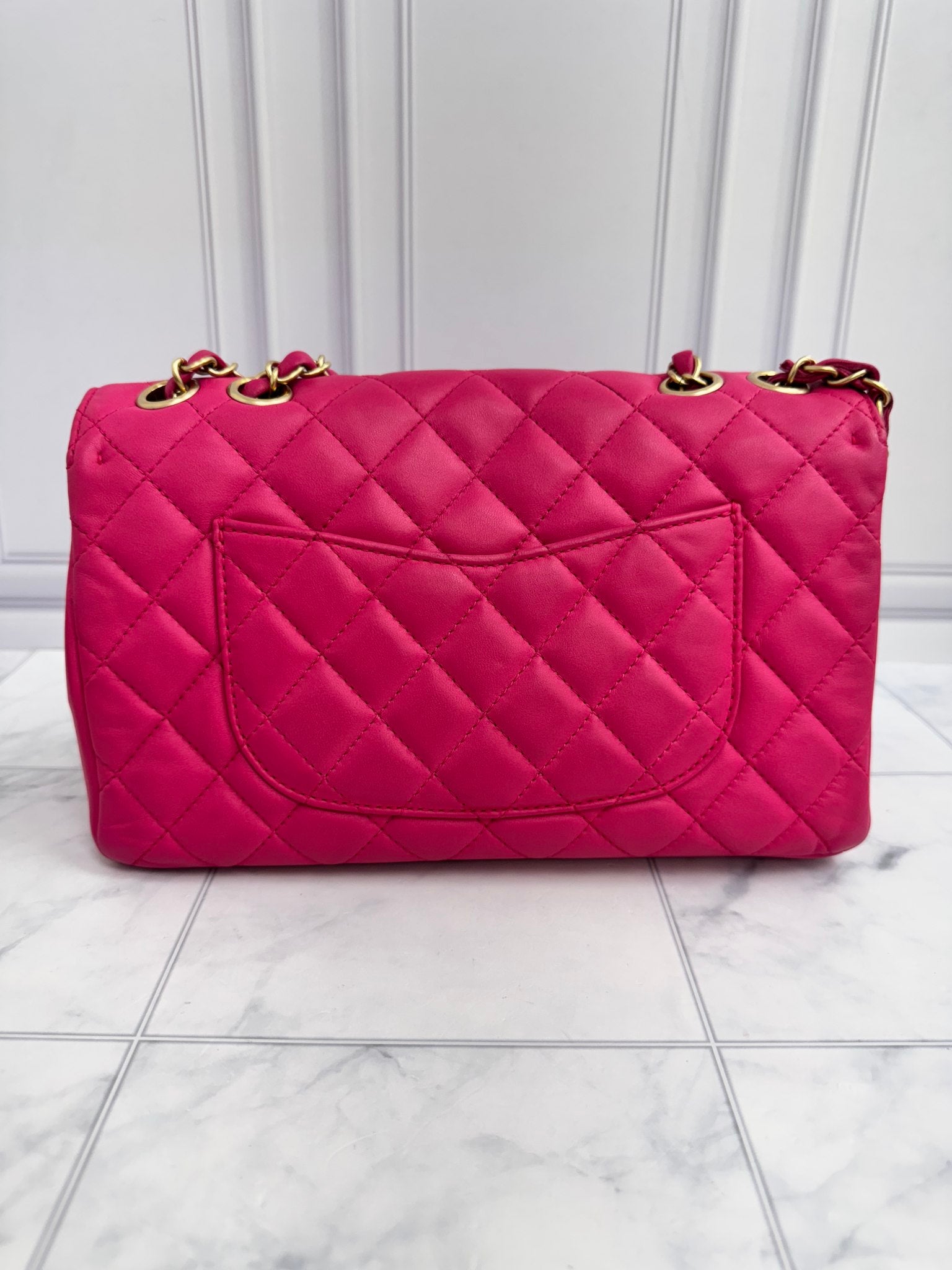 Chanel Pink Quilted Lambskin Mademoiselle Chic Medium Flap Bag