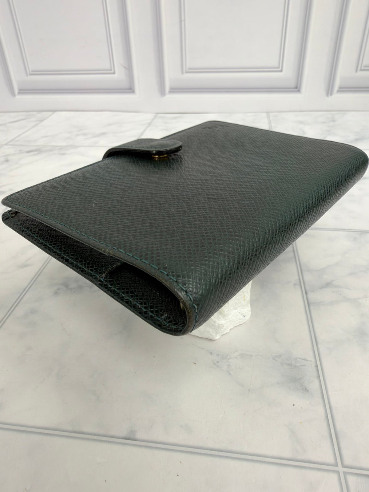 Louis Vuitton Green Taiga Agenda PM