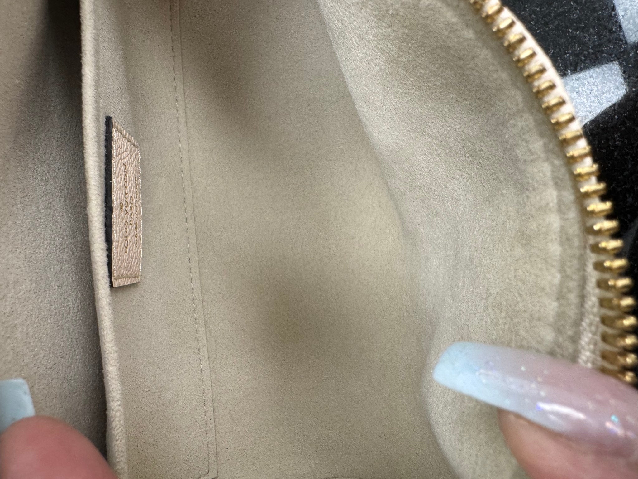 LIKE NEW - Louis Vuitton Beige Monogram Empreinte Giant By The Pool Papillon BB