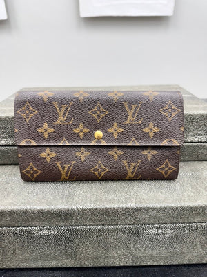 Louis Vuitton Monogram Sarah Long Wallet