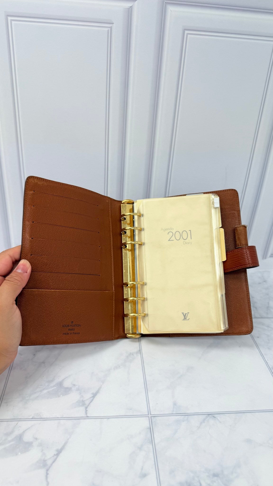 Louis Vuitton Brown Epi Leather MM Agenda Cover 
