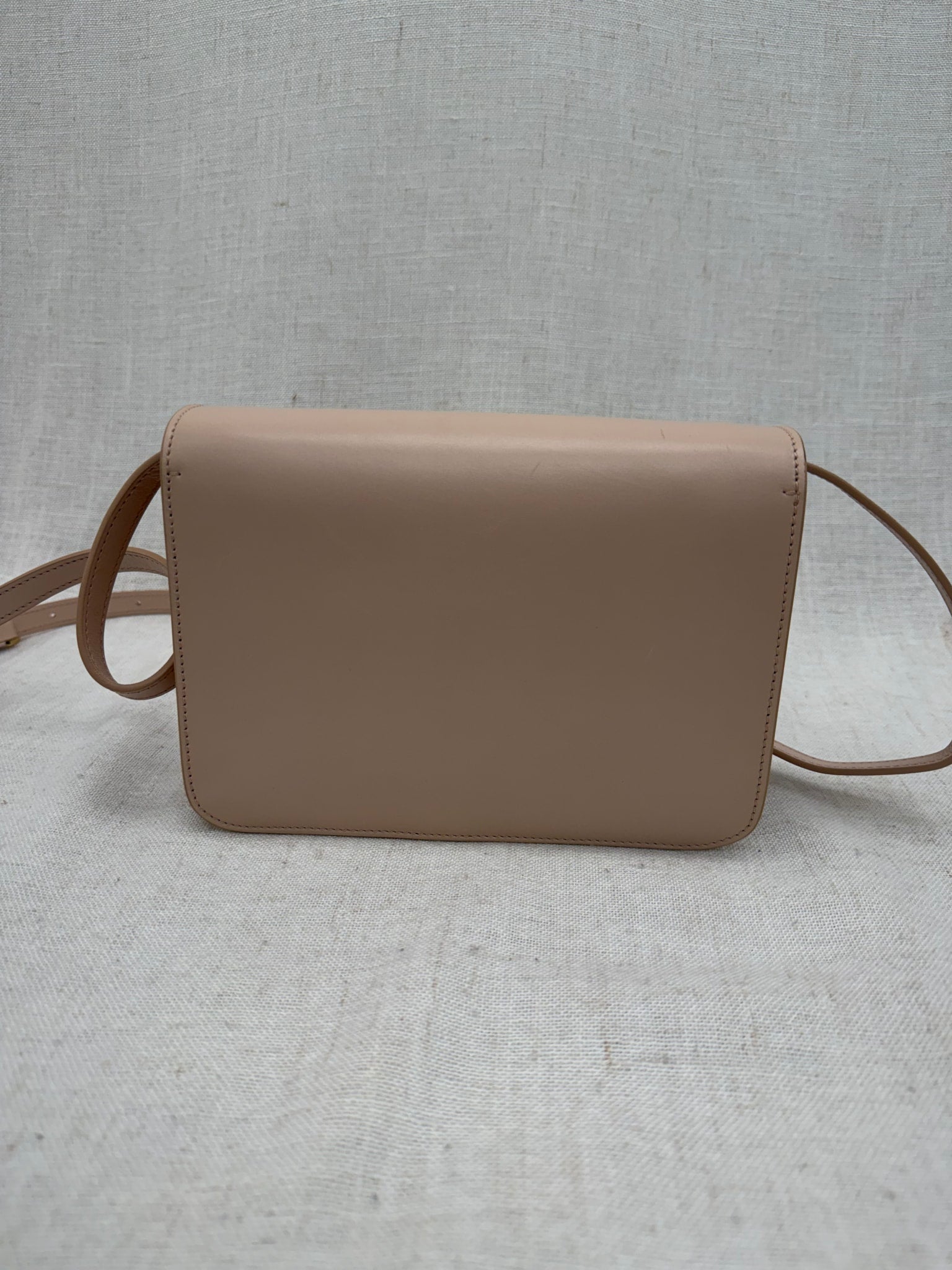 Burberry Dusty Rose Leather Small TB Crossbody