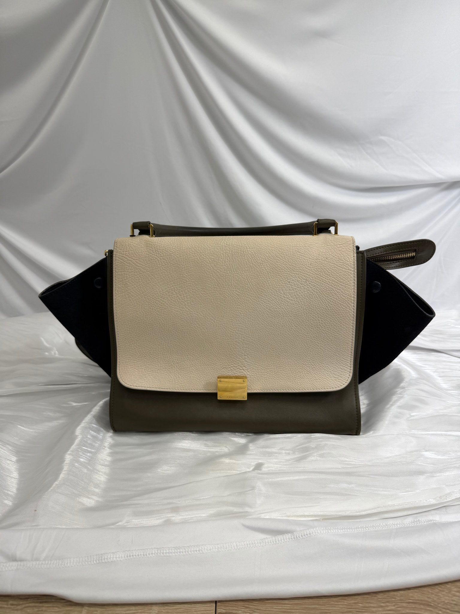 Celine Tri Color Trapeze 2Way Bag