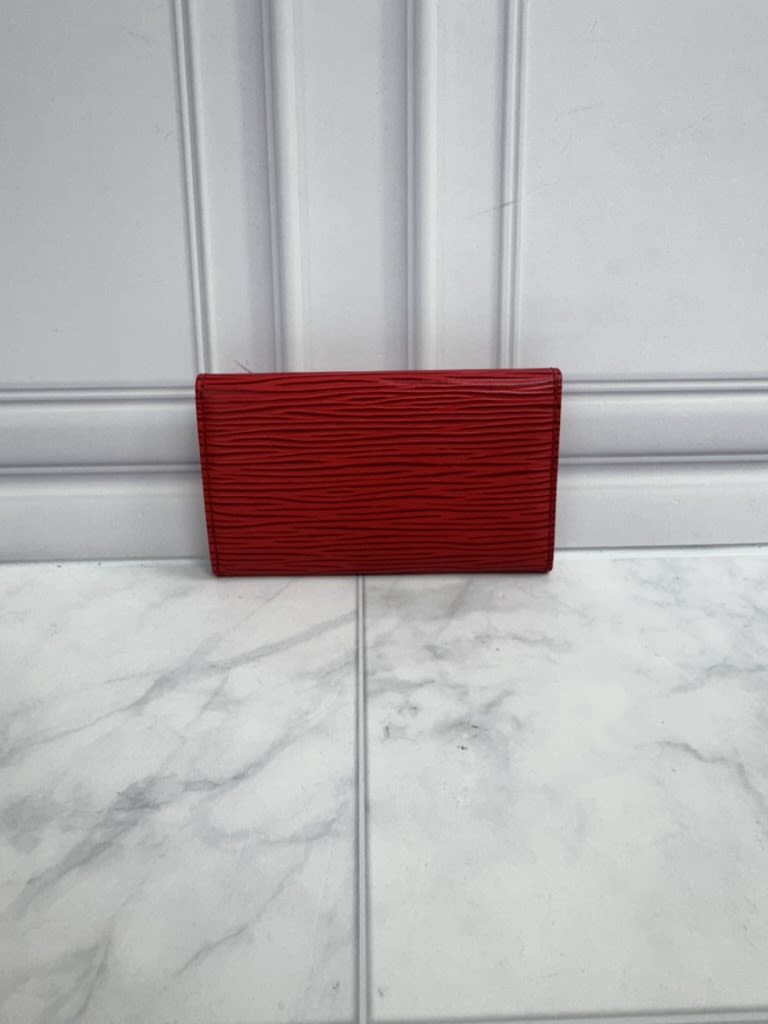 Louis Vuitton Red Epi Key Case 