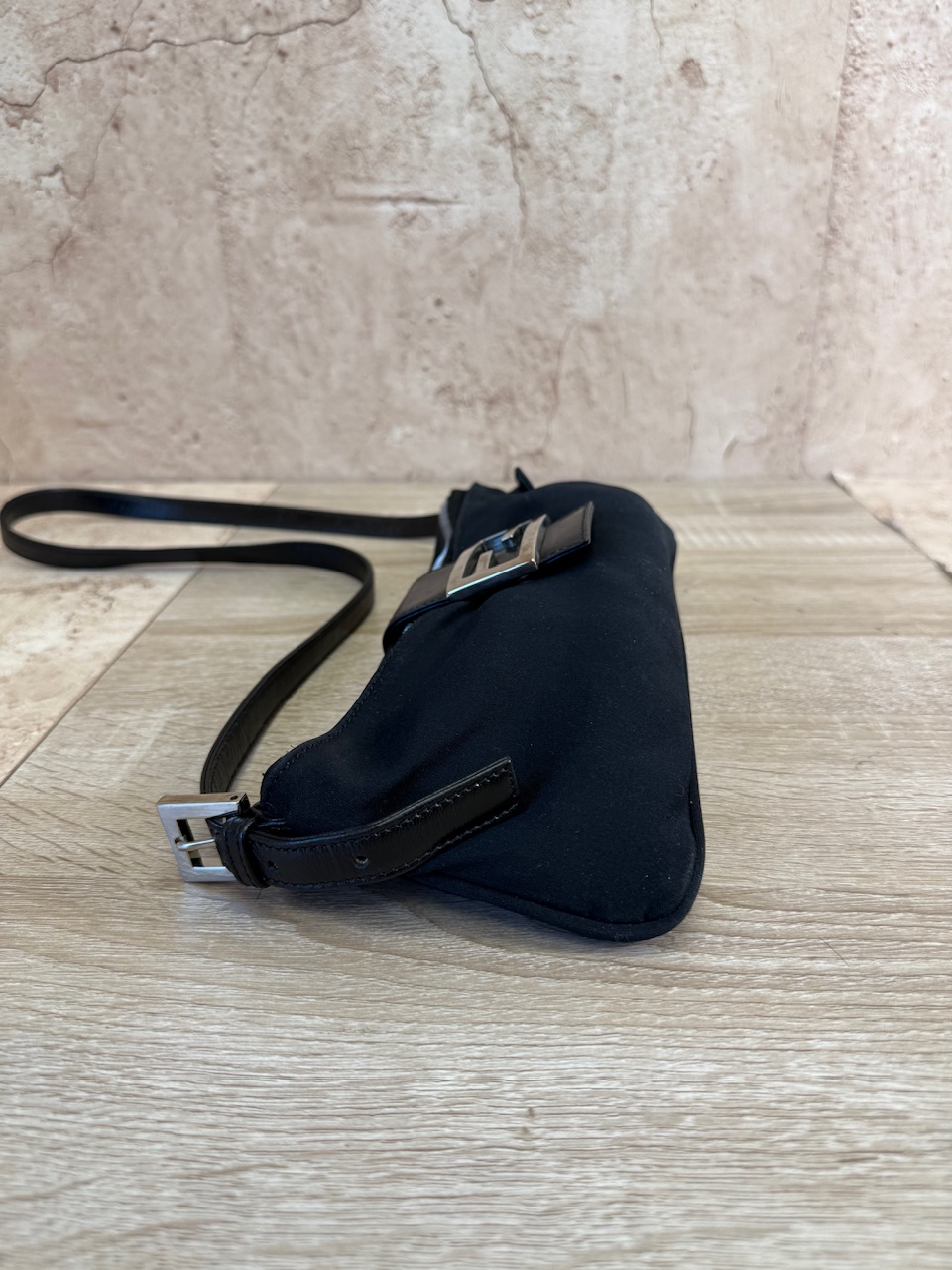 Fendi Black Nylon Shoulder Bag