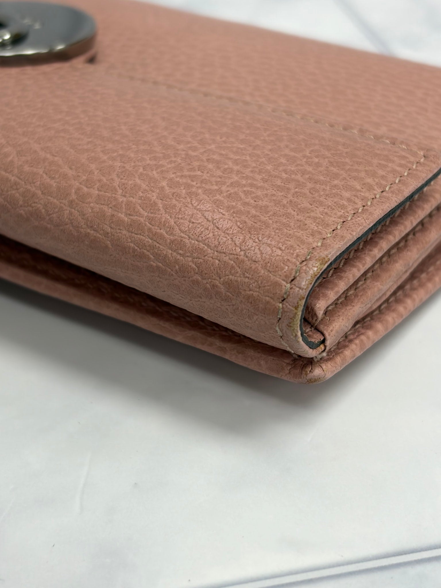 Gucci Dusty Pink Leather Long Wallet
