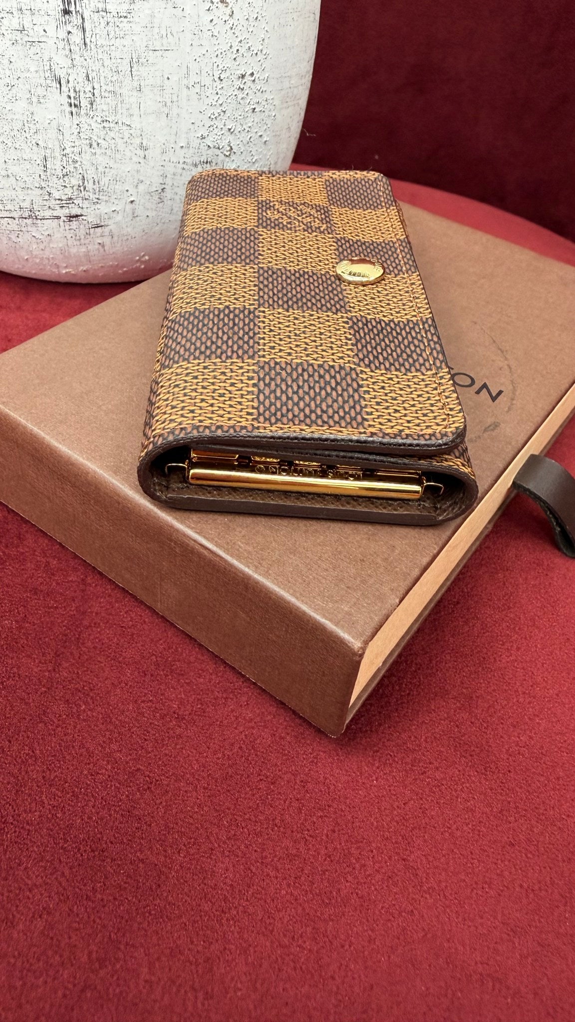 Louis Vuitton Damier Ebene 4 Key Holder