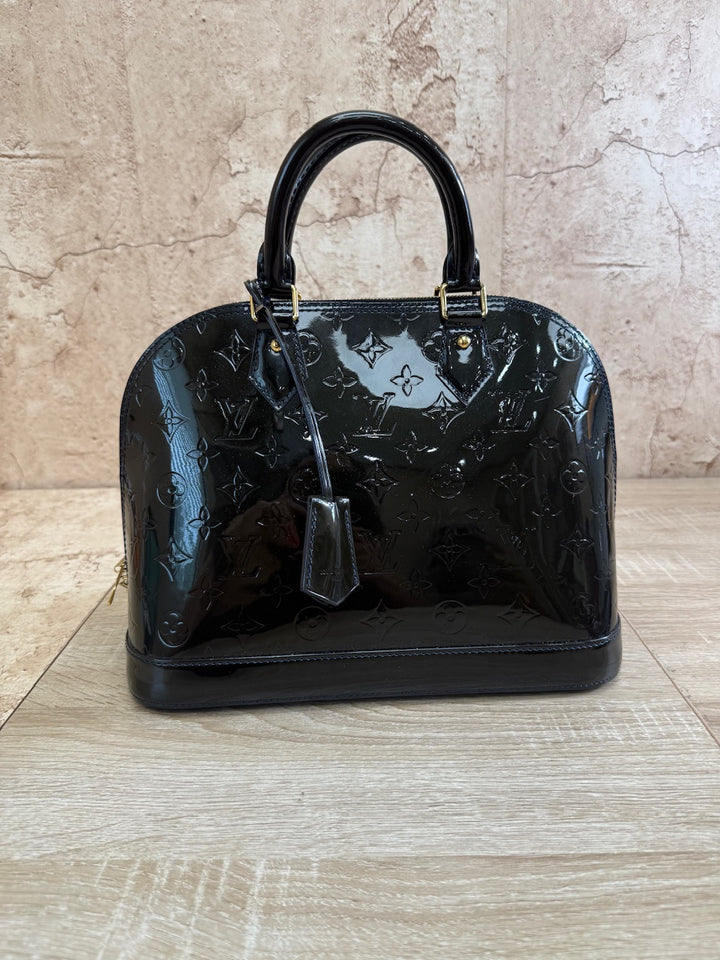 Louis Vuitton Monogram Dark Green Vernis Alma PM