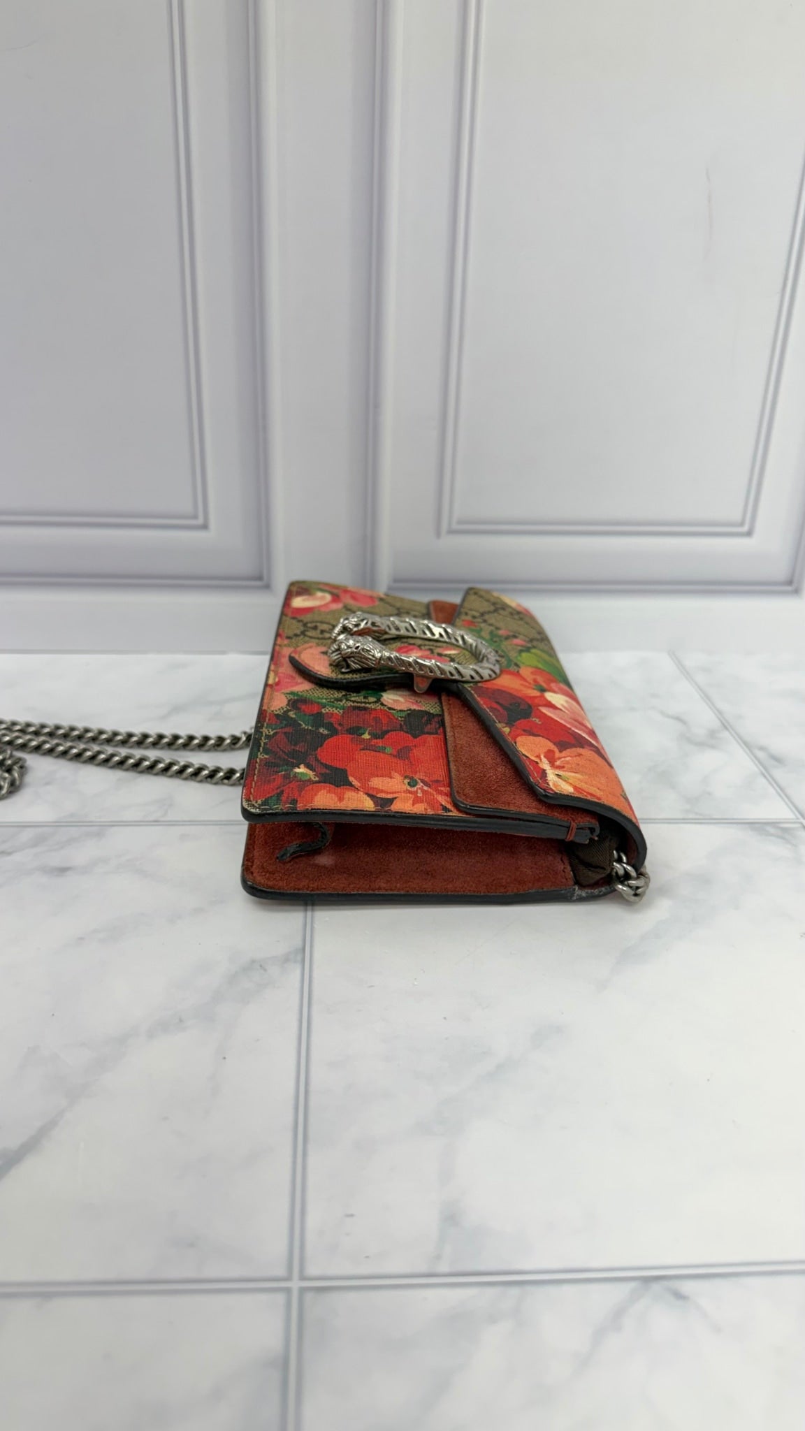 Gucci GG Supreme Dionysus Bloom Super Mini Crossbody 