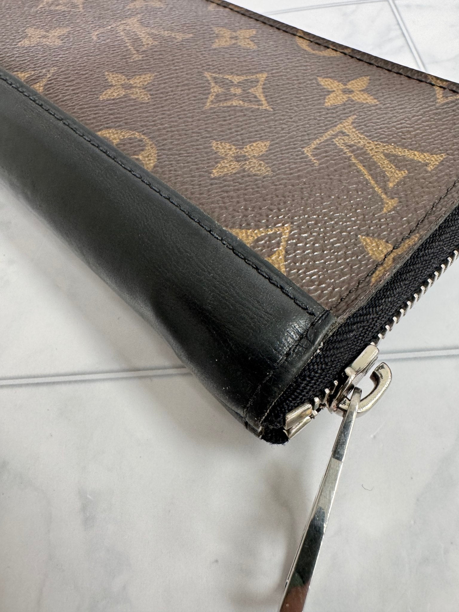 Louis Vuitton Monogram Macassar Long Zippy Wallet