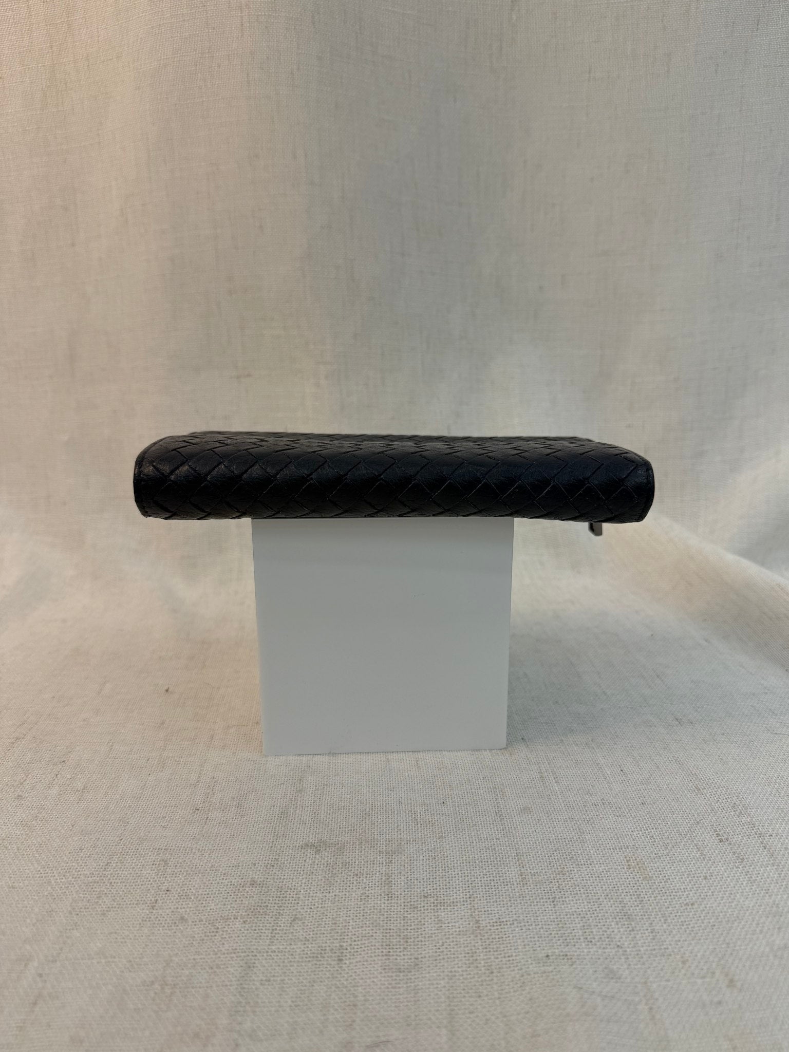 Bottega Veneta Blue Leather Intrecciato Long Wallet