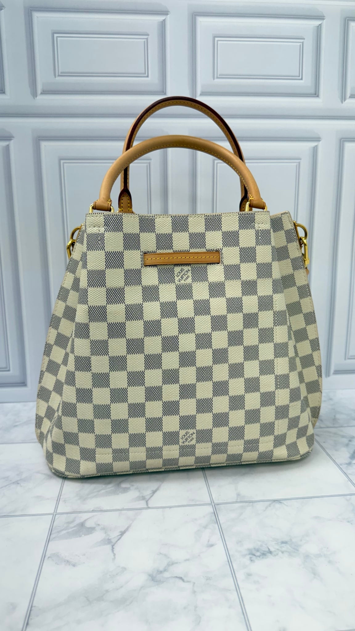 LIKE NEW - Louis Vuitton Damier Azur Girolata Handbag 