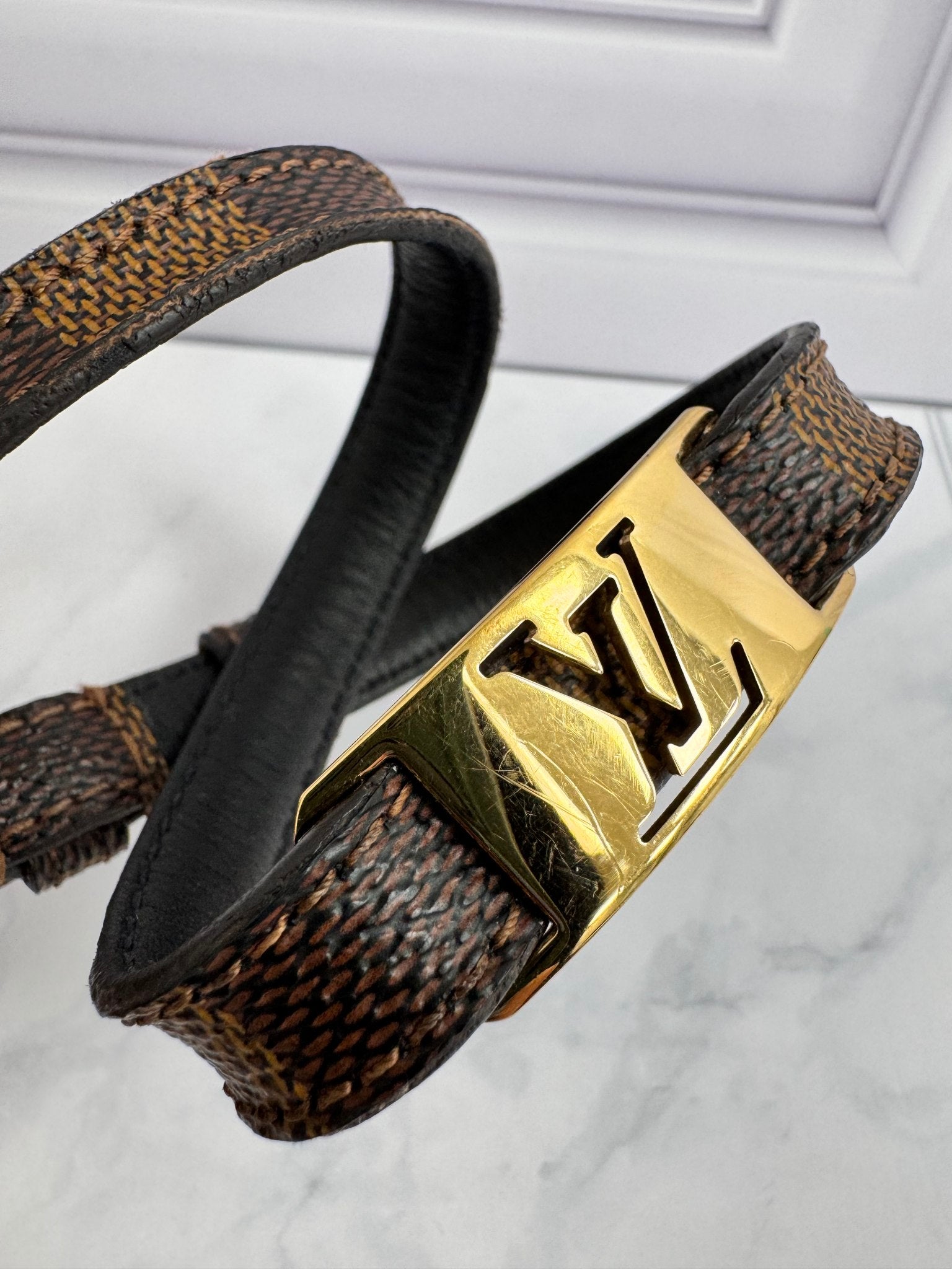 Louis Vuitton Damier Ebene Sign It Bracelet
