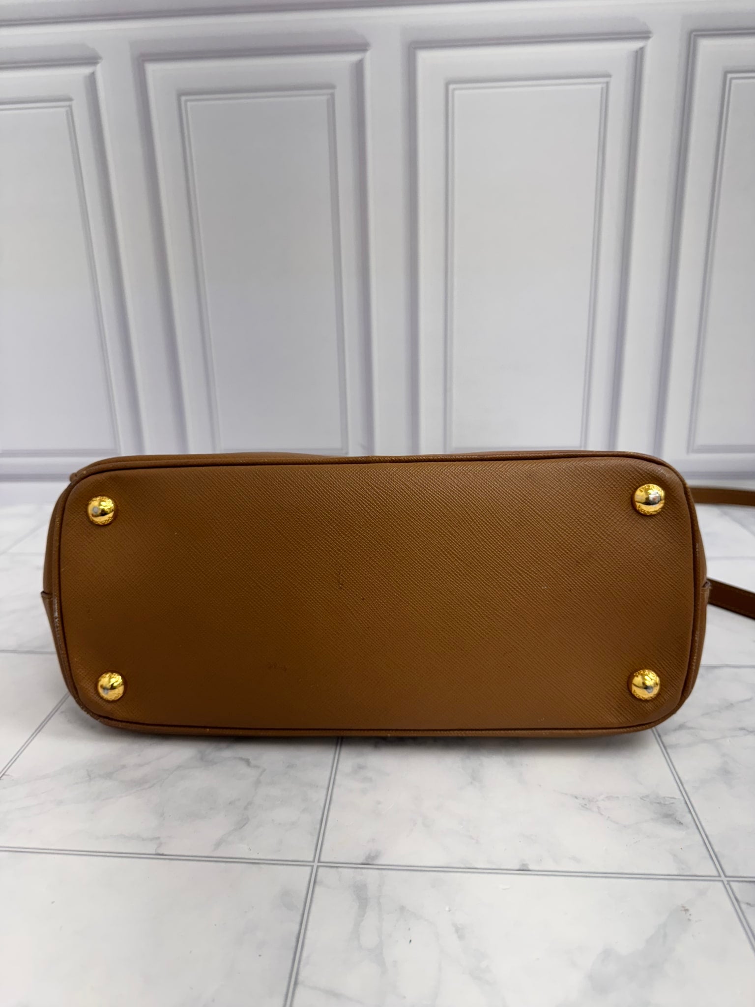 Prada Brown Saffiano Leather Women's Galleria Bag