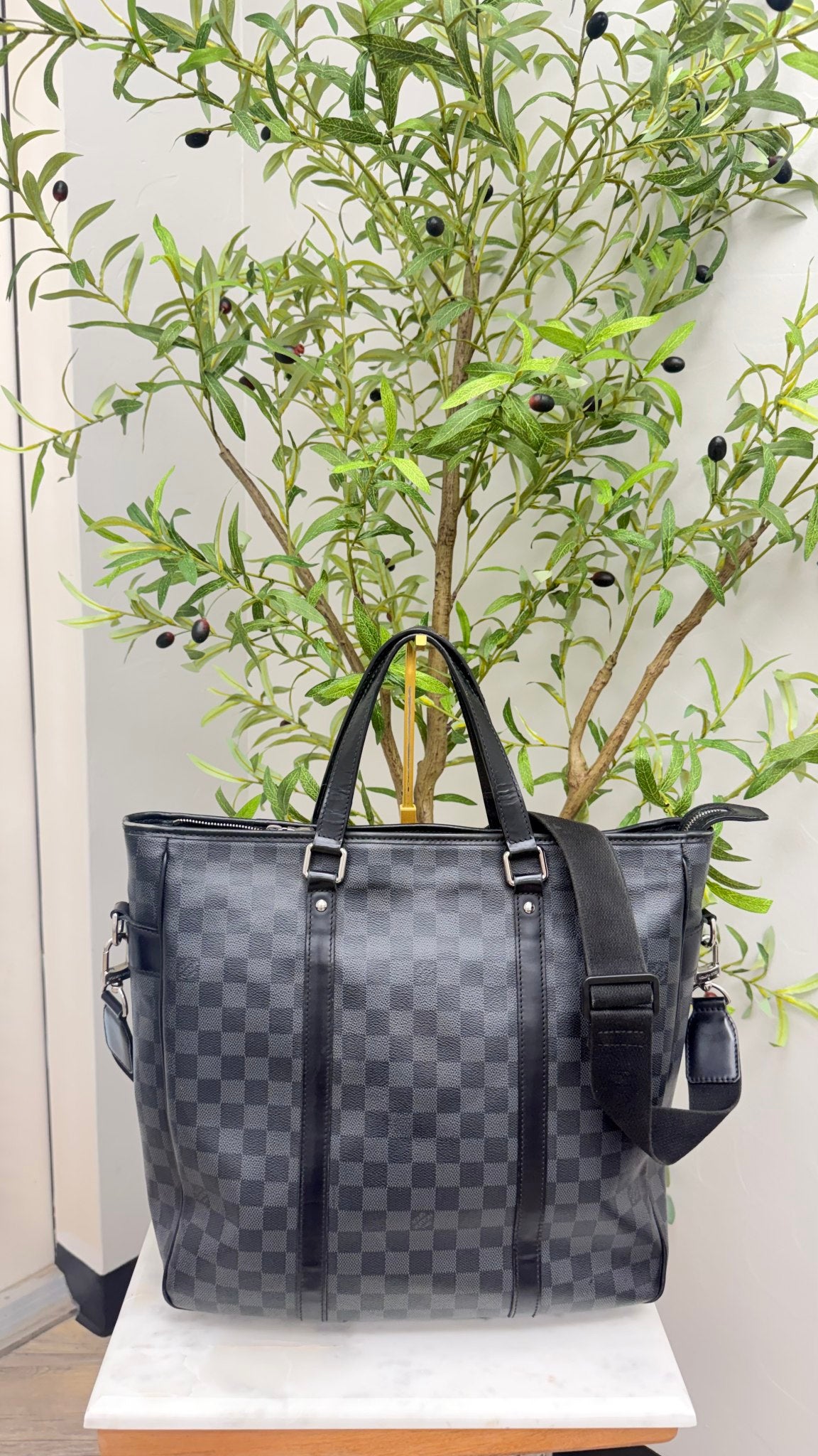 Louis Vuitton Damier Graphite Tadao PM Tote Bag 