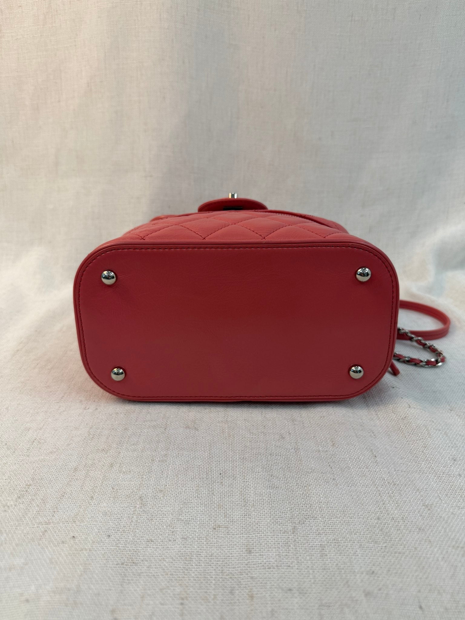 Chanel Pink Quilted Calfskin Shoulder PVC Bag