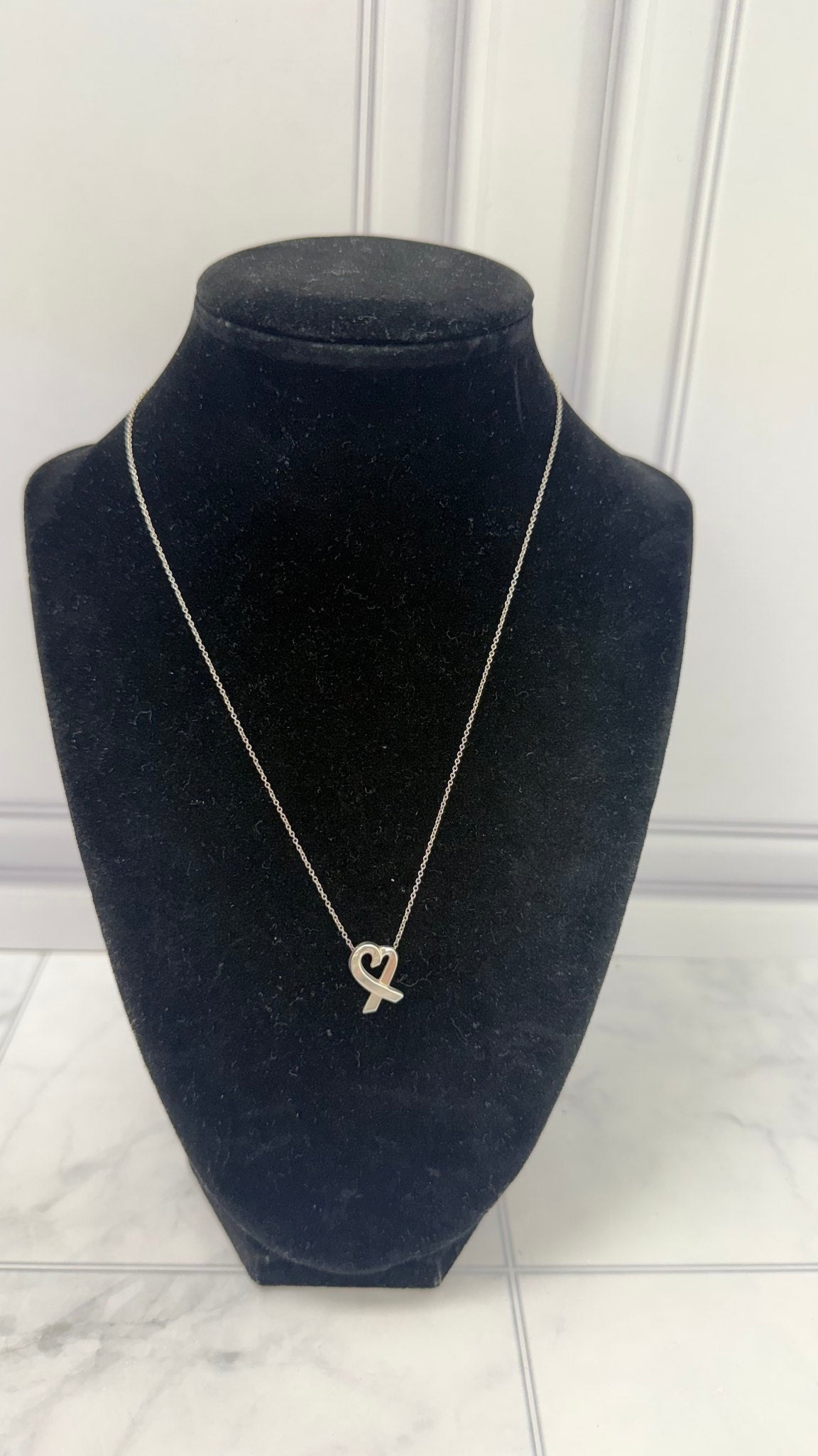 Tiffany & Co Silver Paloma Picasso Loving Heart Pendant 