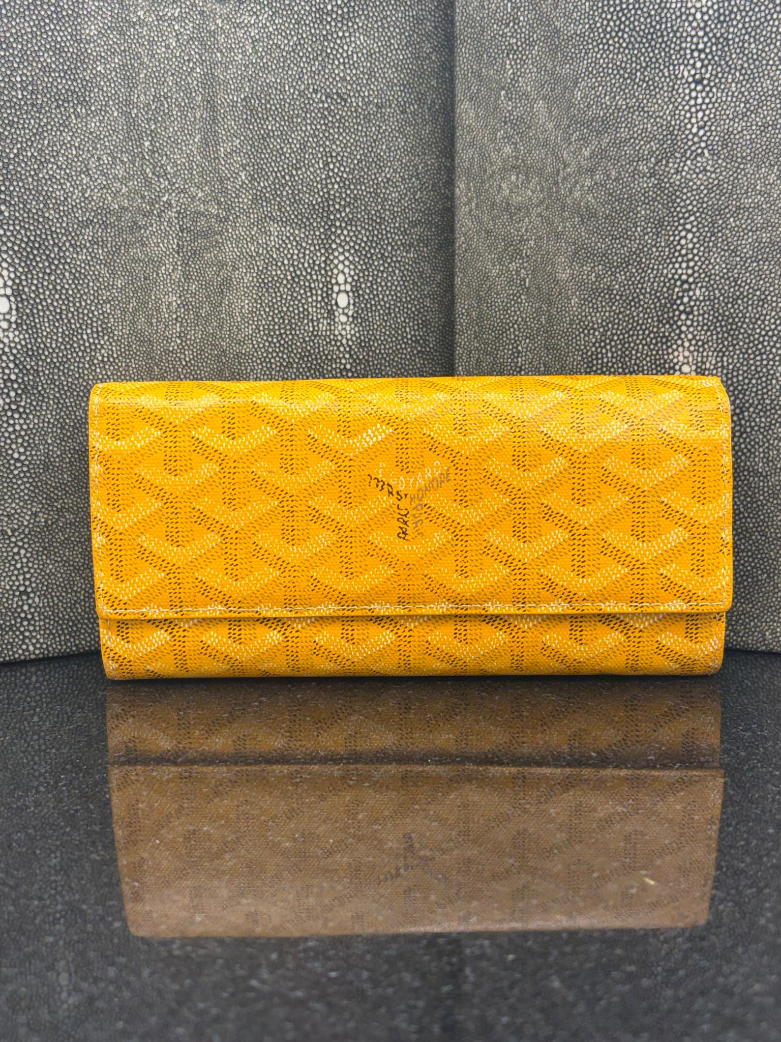 Goyard Goyardine Yellow Long Wallet