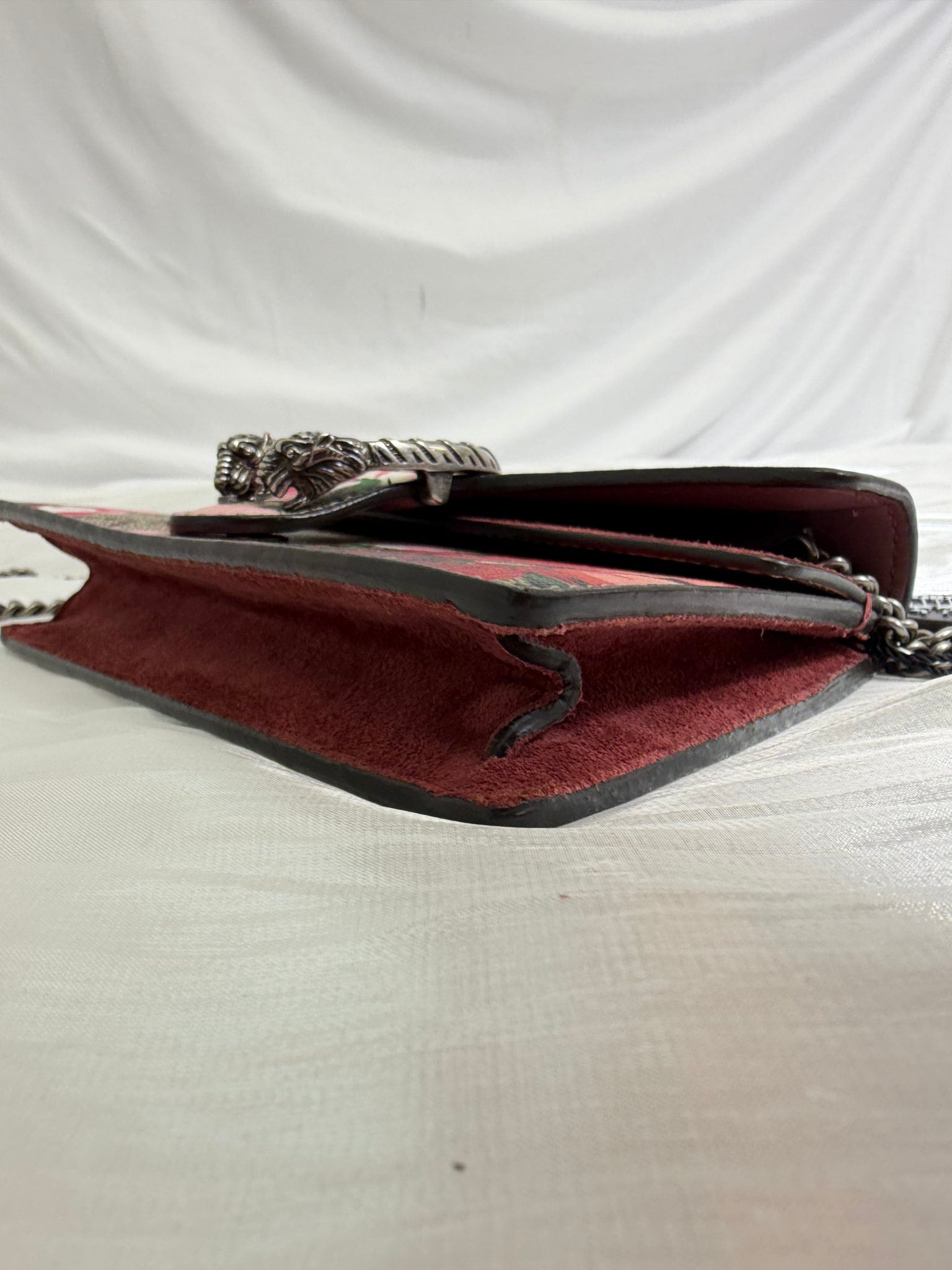 Gucci GG Supreme Pink Blooms Super Mini Dionysus Bag