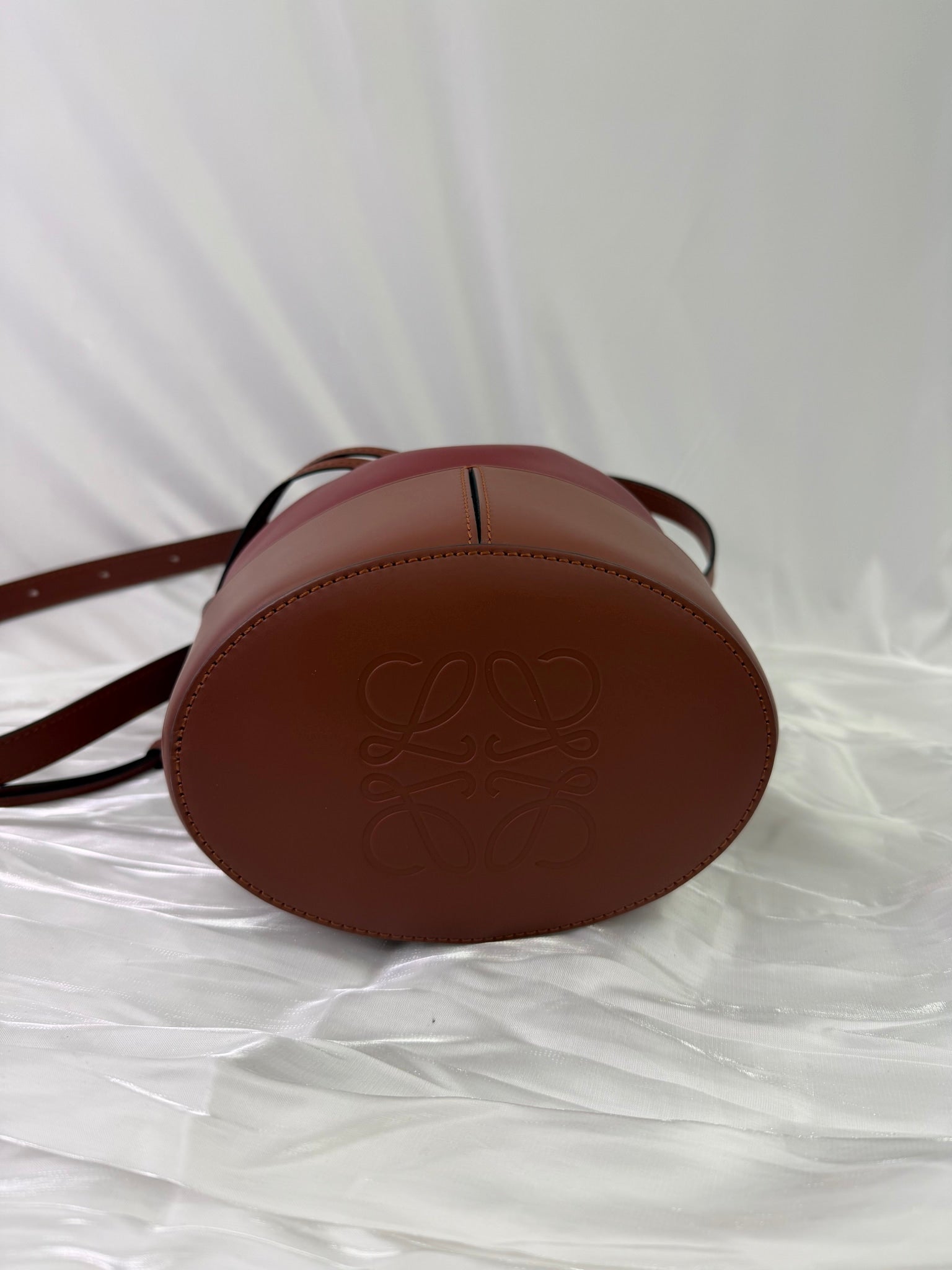 Loewe Red Leather Baloon Bucket Bag