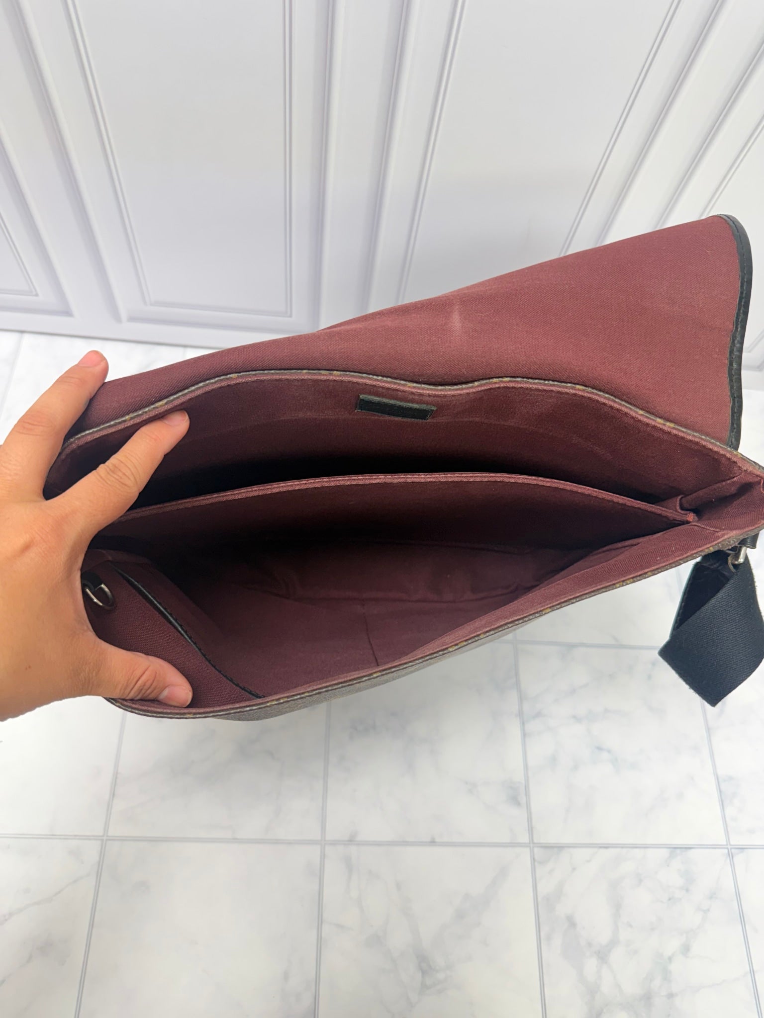 Louis Vuitton Monogram Bass MM Messenger Bag