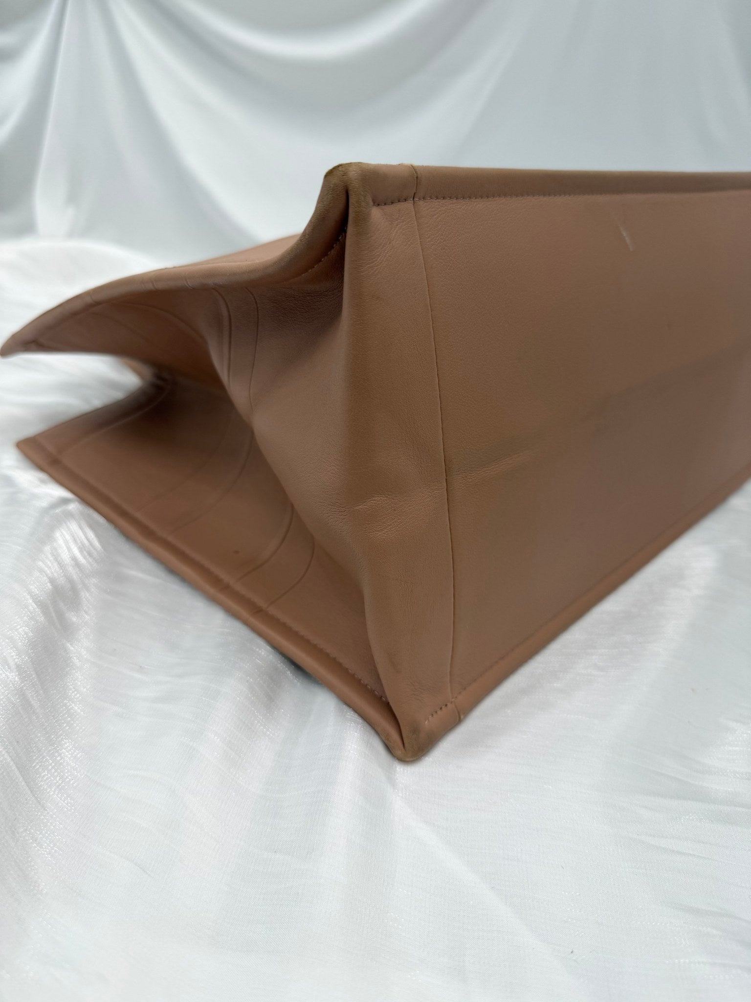 Christian Dior Nude Leather Medium Book Tote