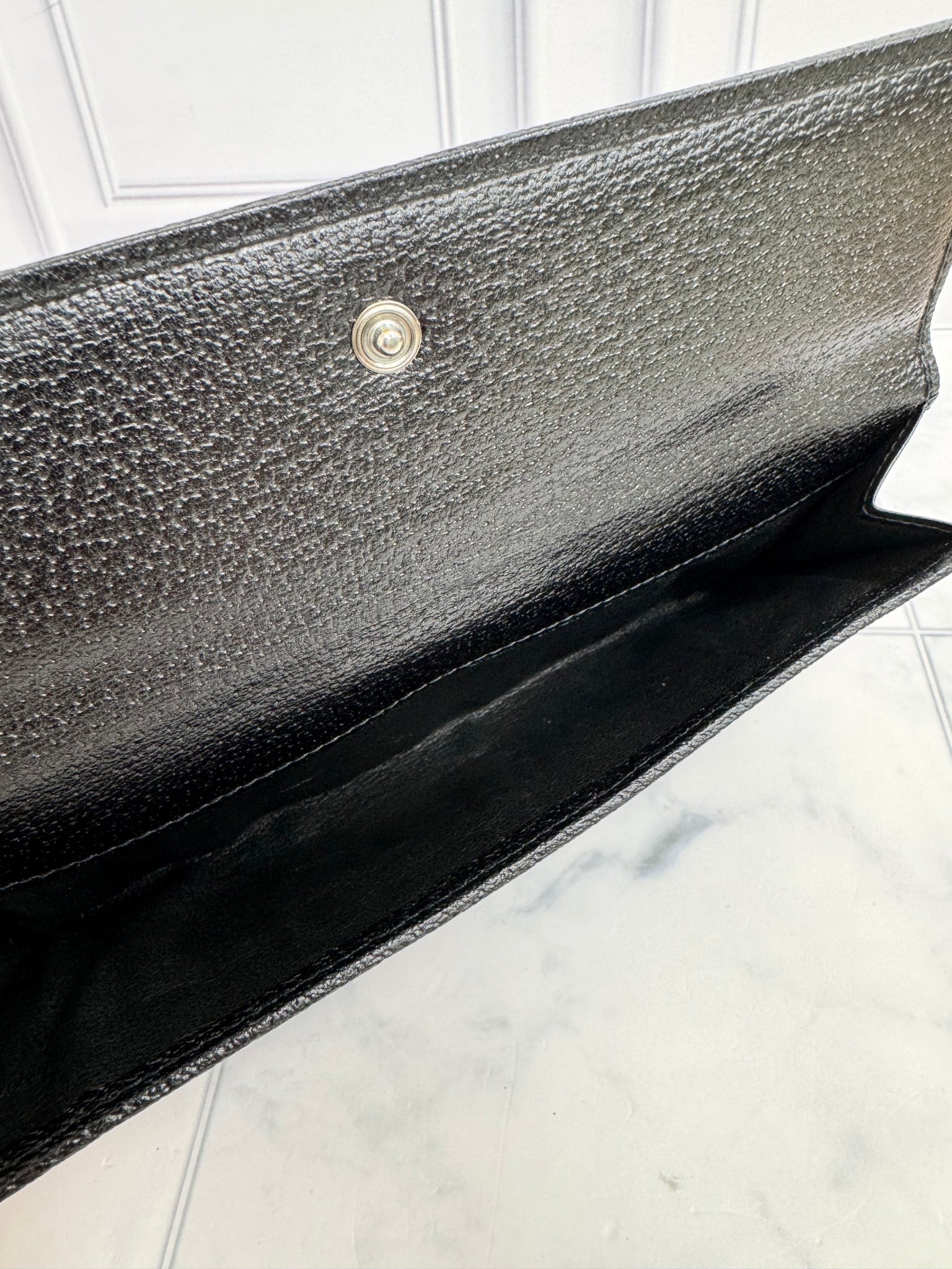 Gucci Black GG Canvas Long Wallet